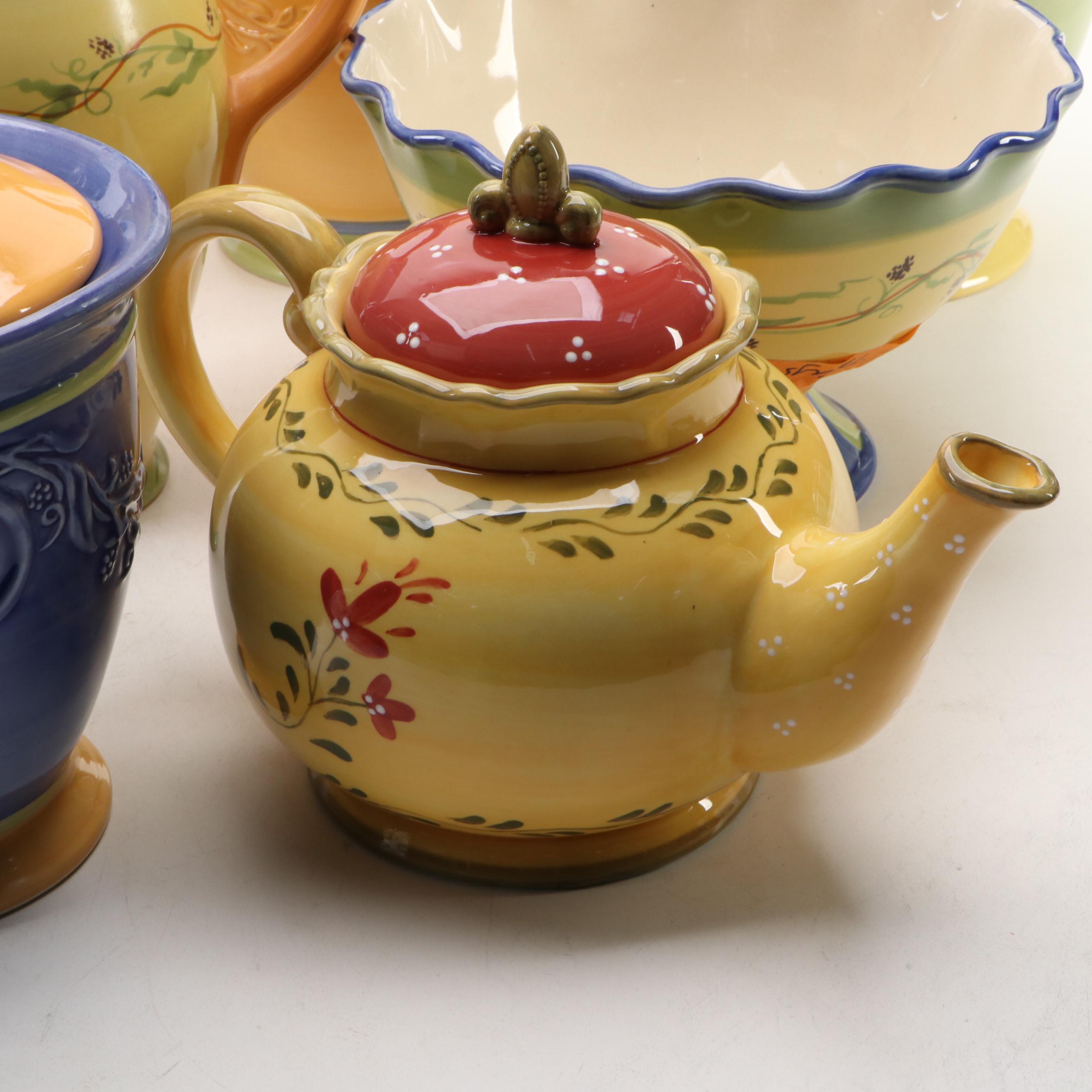 Pfaltzgraff "Pistoulet" Ceramic Jars, Pitchers and Other Kitchen Décor