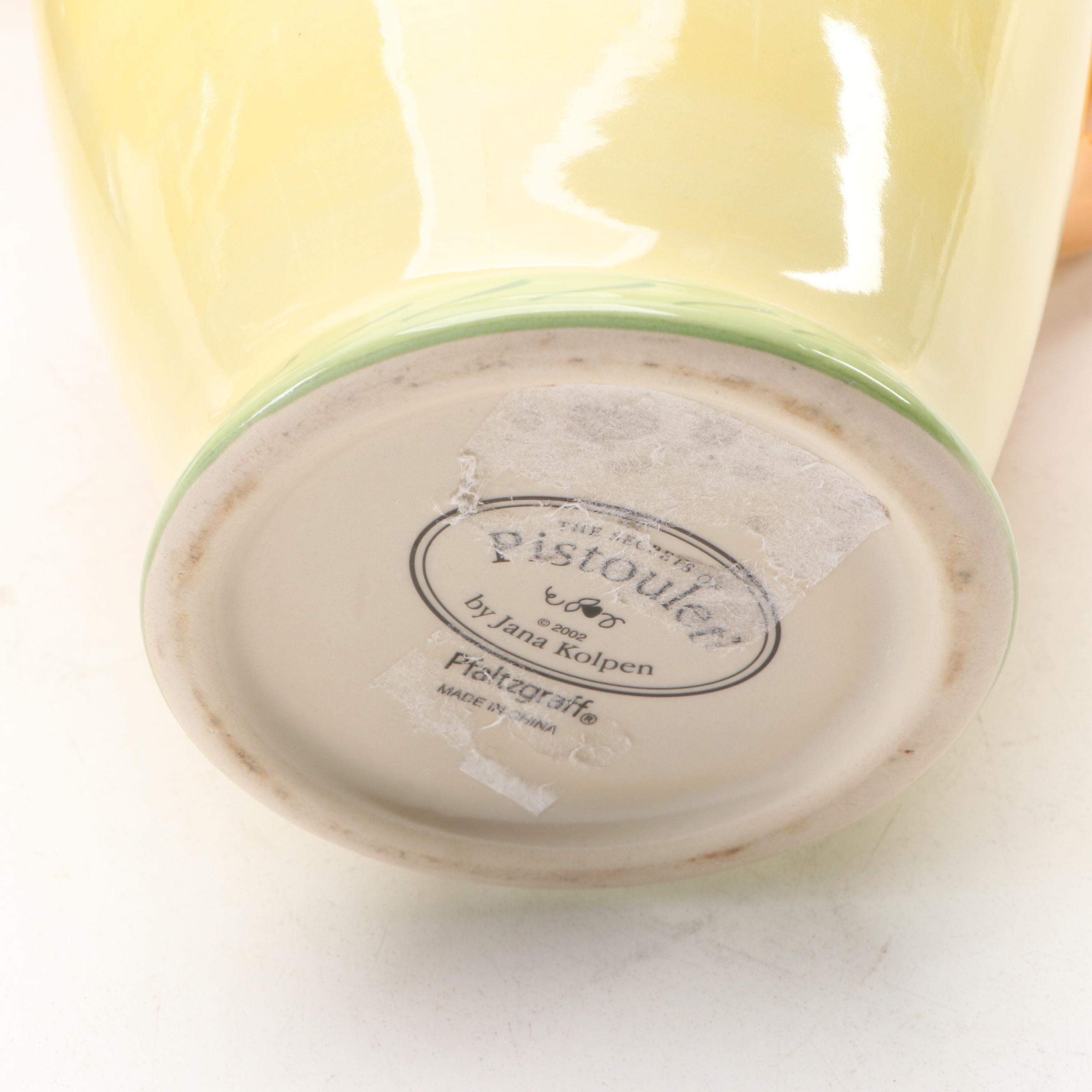 Pfaltzgraff "Pistoulet" Ceramic Jars, Pitchers and Other Kitchen Décor