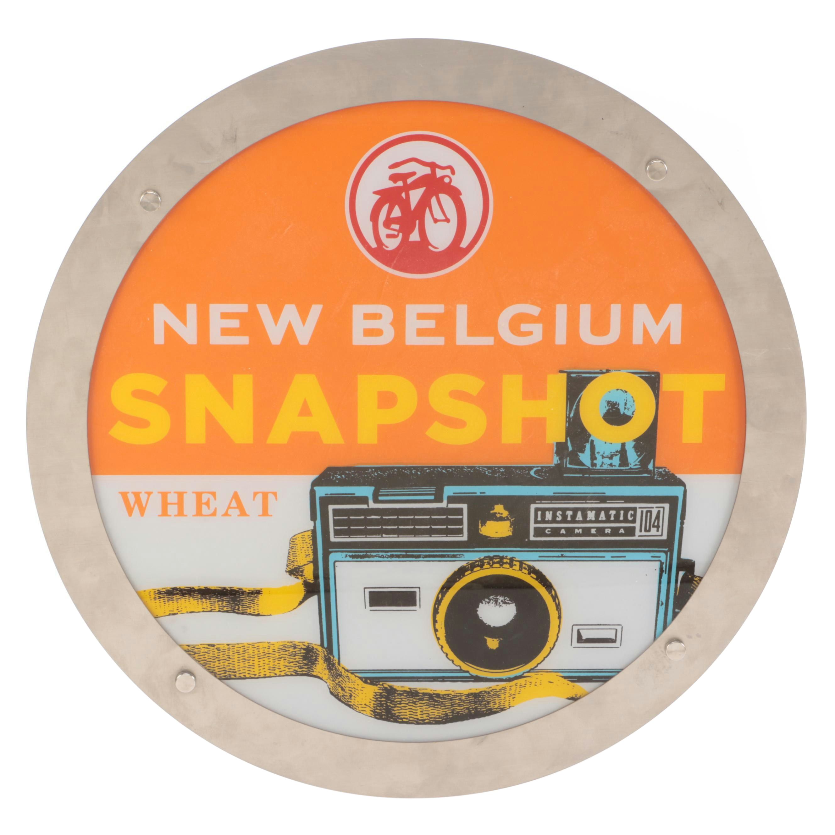 New Belgium Snapshot Wheat Beer Illuminated Advertising Sign, 2014