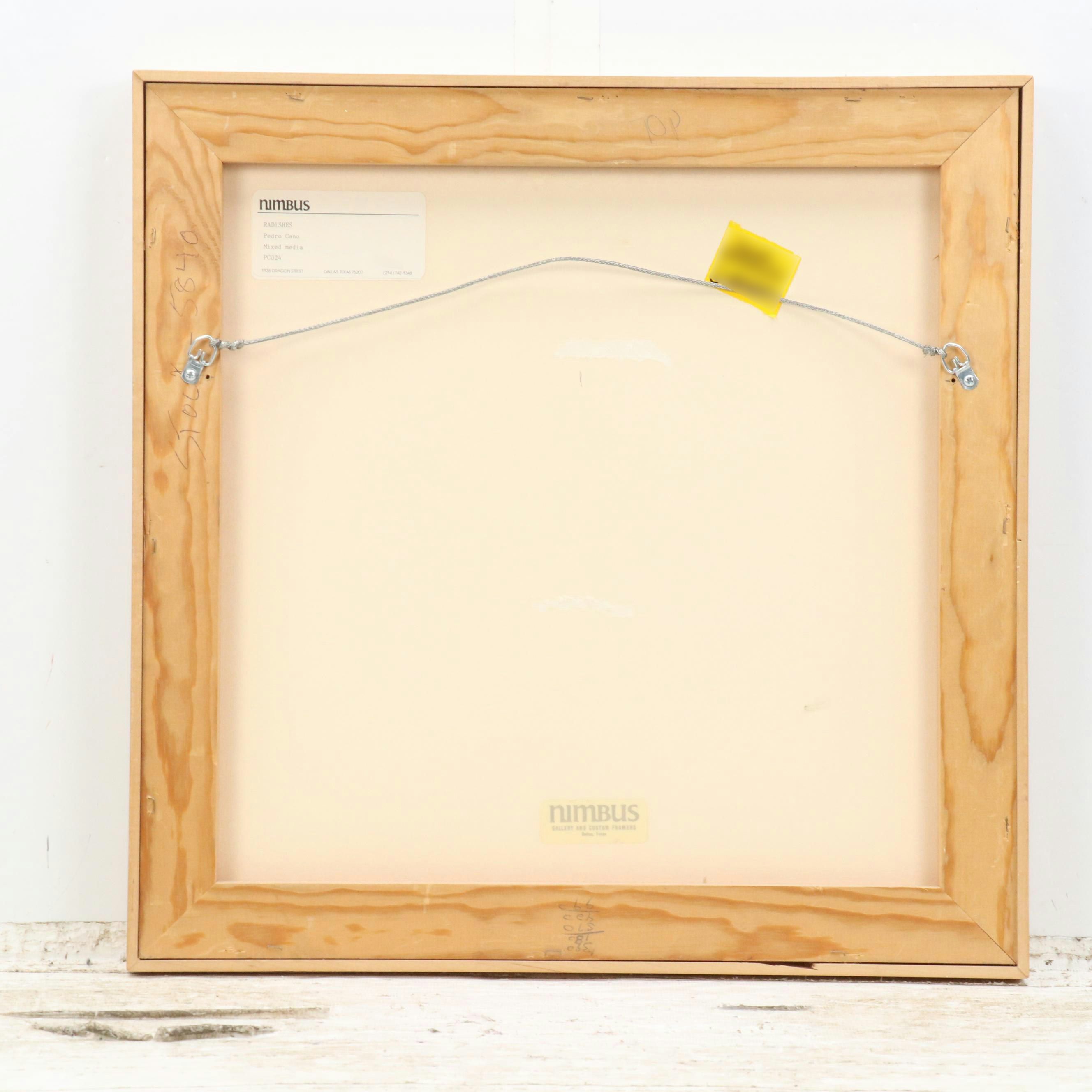 Pedro Cano Mixed Media Still Life "Rábanos," Late 20th C.