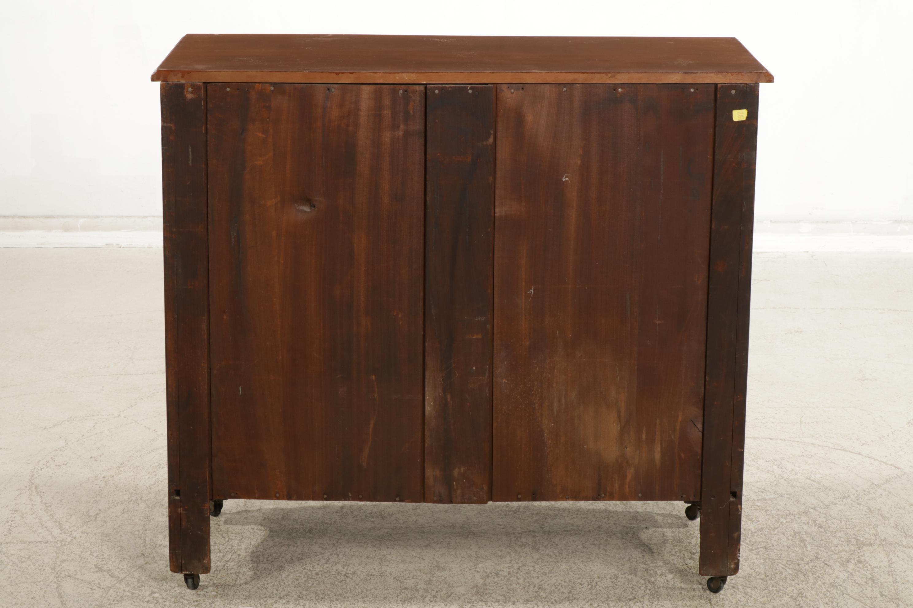 Victorian Walnut and Burl Wood Chest of Drawers, Late 19th to Early 20th Century