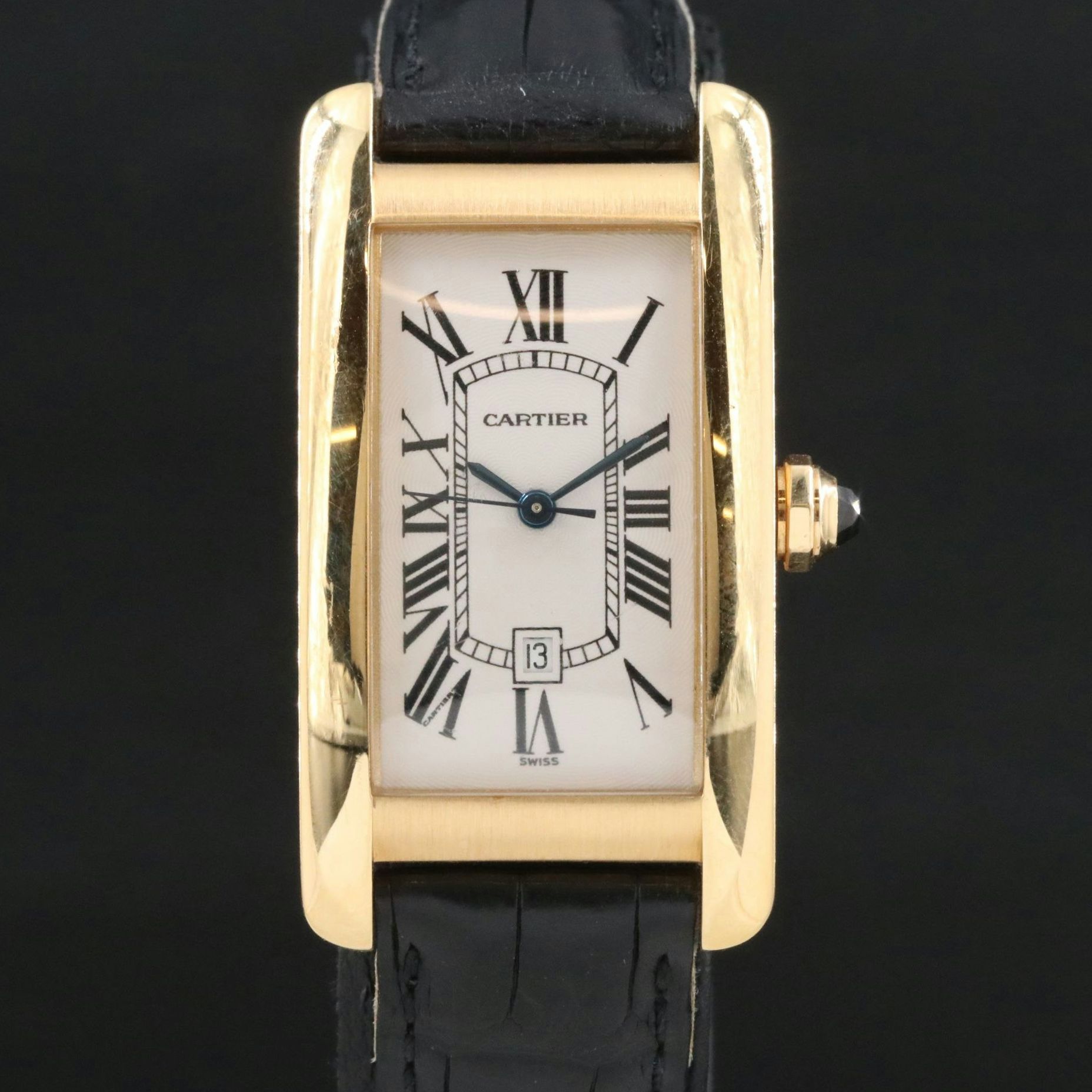 Cartier Tank Americaine 18K Gold Watch