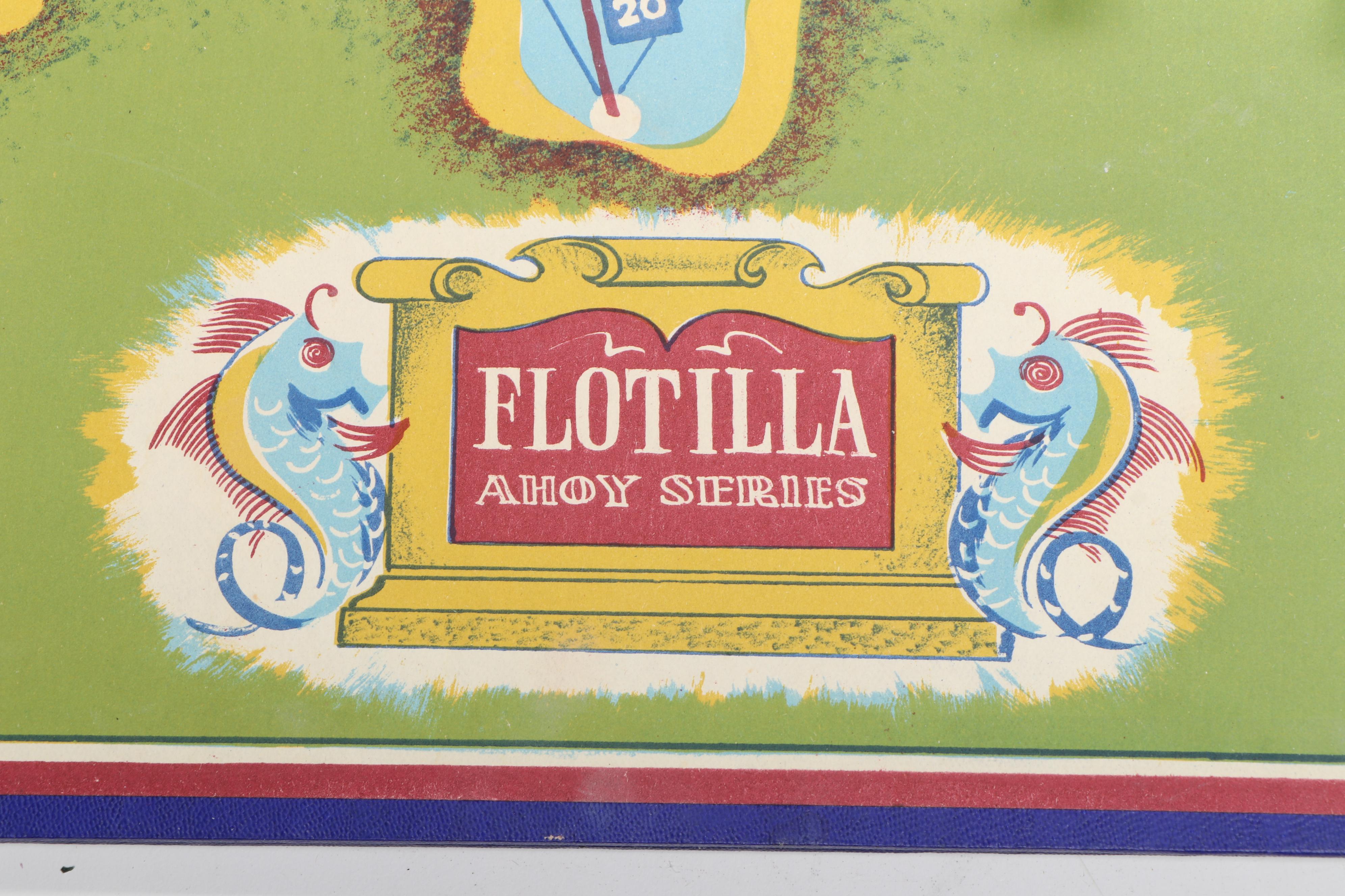 Corey Game Co. "Blockade" with Ahoy Series "Flotilla" Board Games, Mid-20th C.