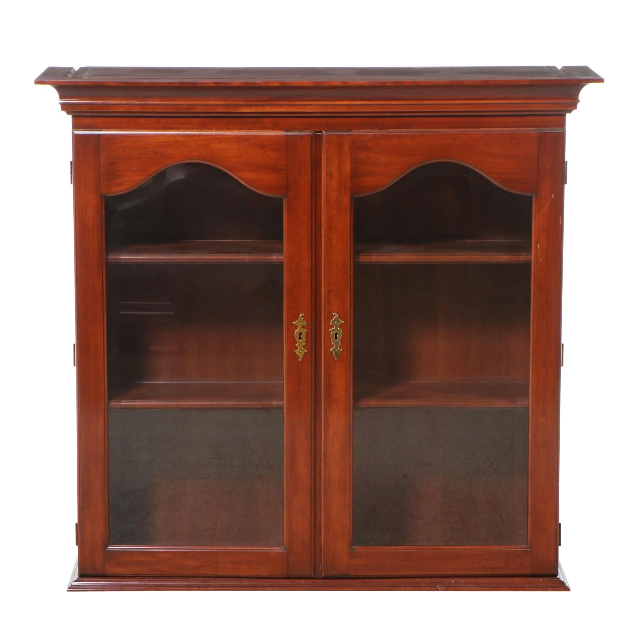 Henke-Harris Chippendale Style Black Cherry Secretary Desk with Hutch