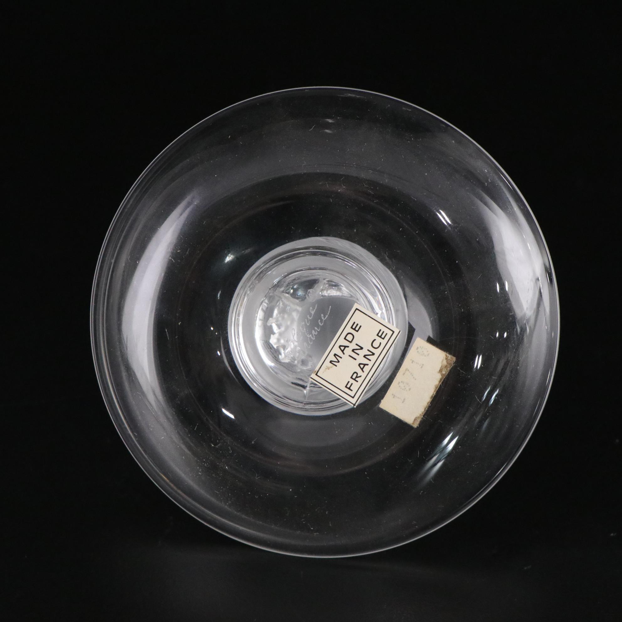 Lalique Crystal Frosted Bird Ring Dish