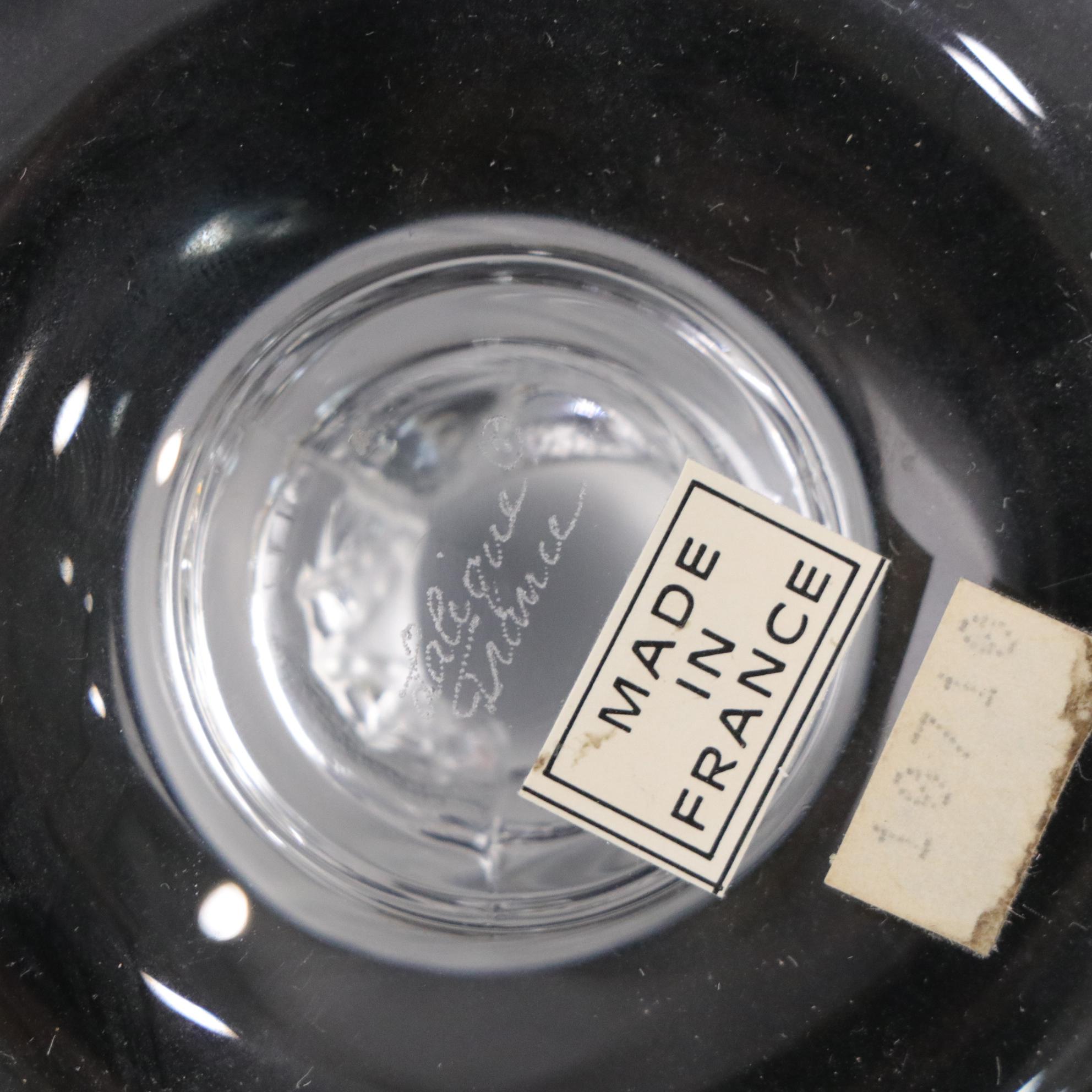 Lalique Crystal Frosted Bird Ring Dish