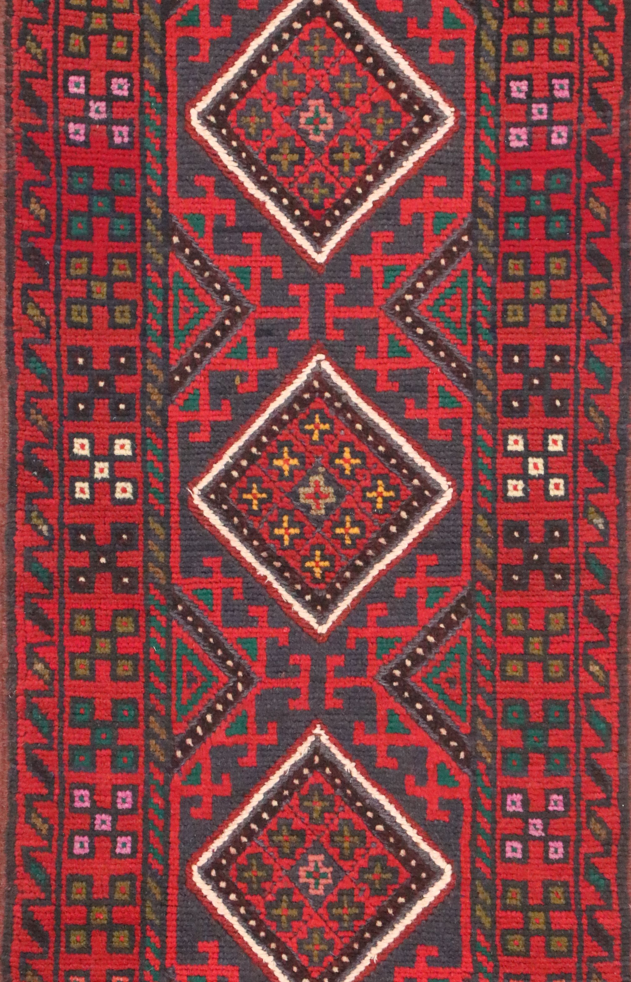 2' x 8'4 Handwoven Afghan Mashwani Carpet Runner
