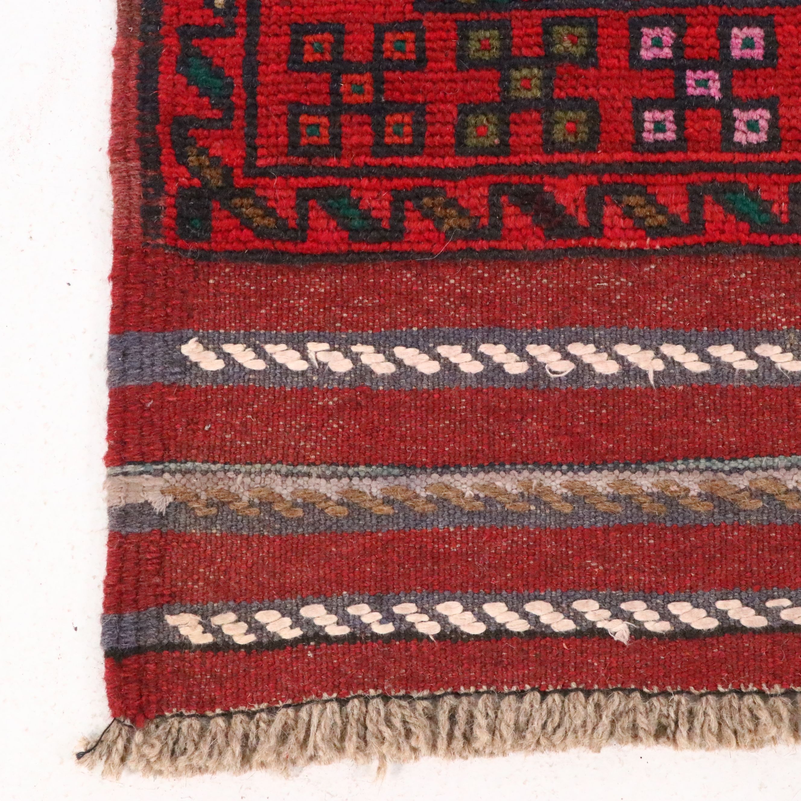 2' x 8'4 Handwoven Afghan Mashwani Carpet Runner