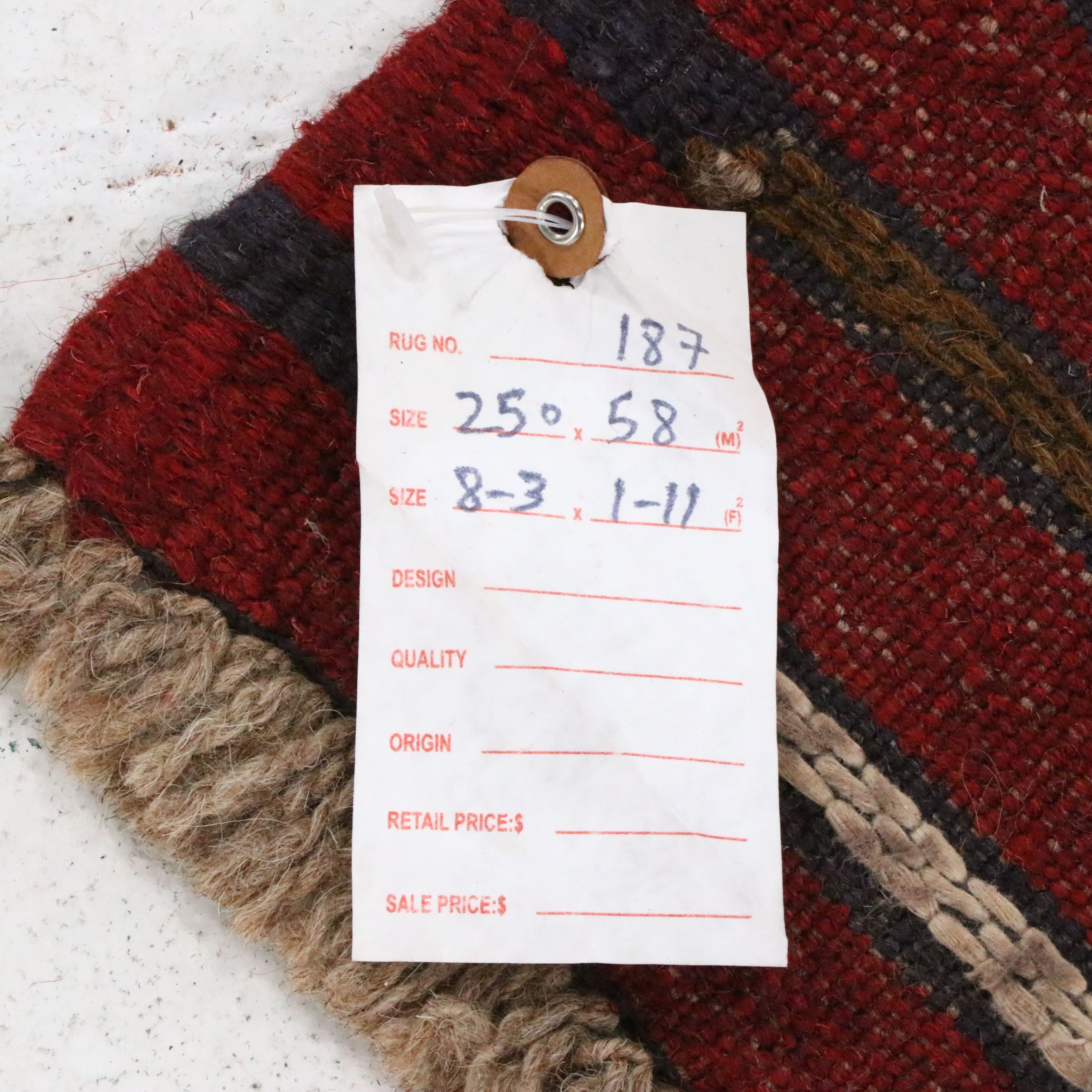 2' x 8'4 Handwoven Afghan Mashwani Carpet Runner