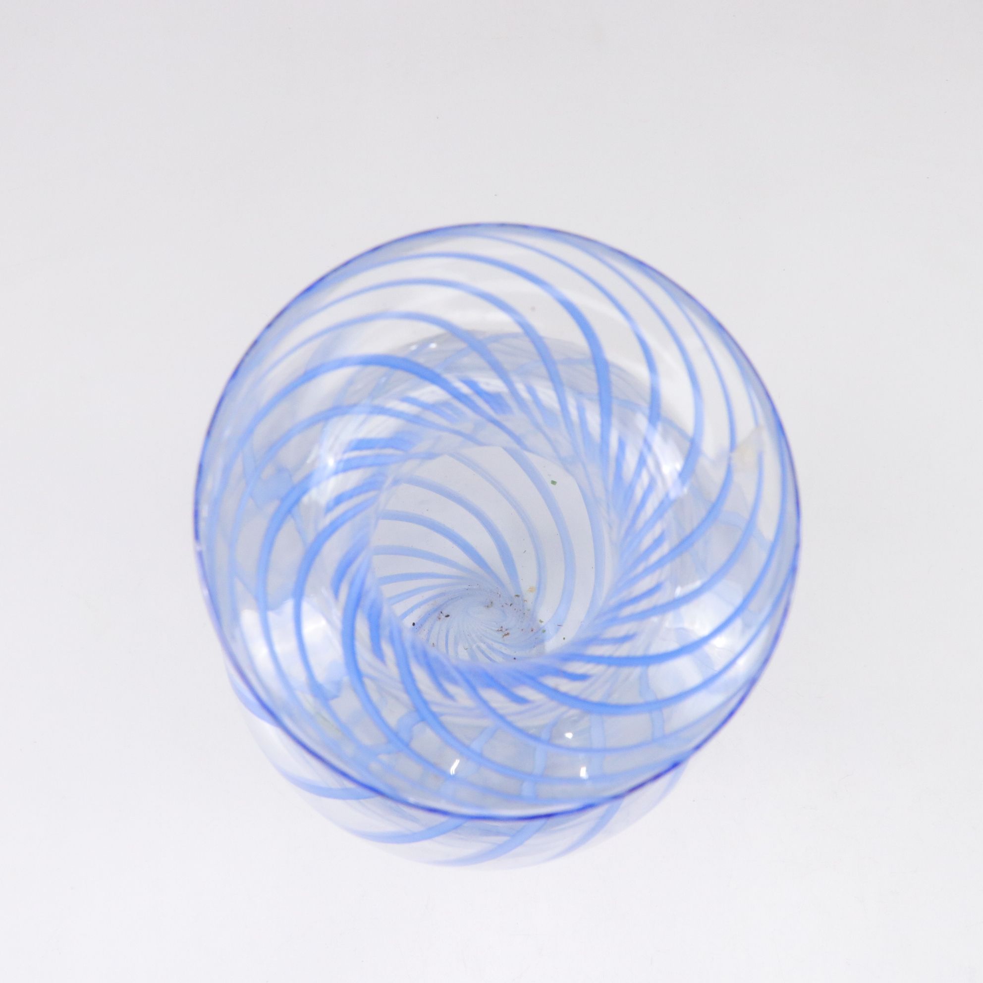Spiral Blown Glass Flower Vases