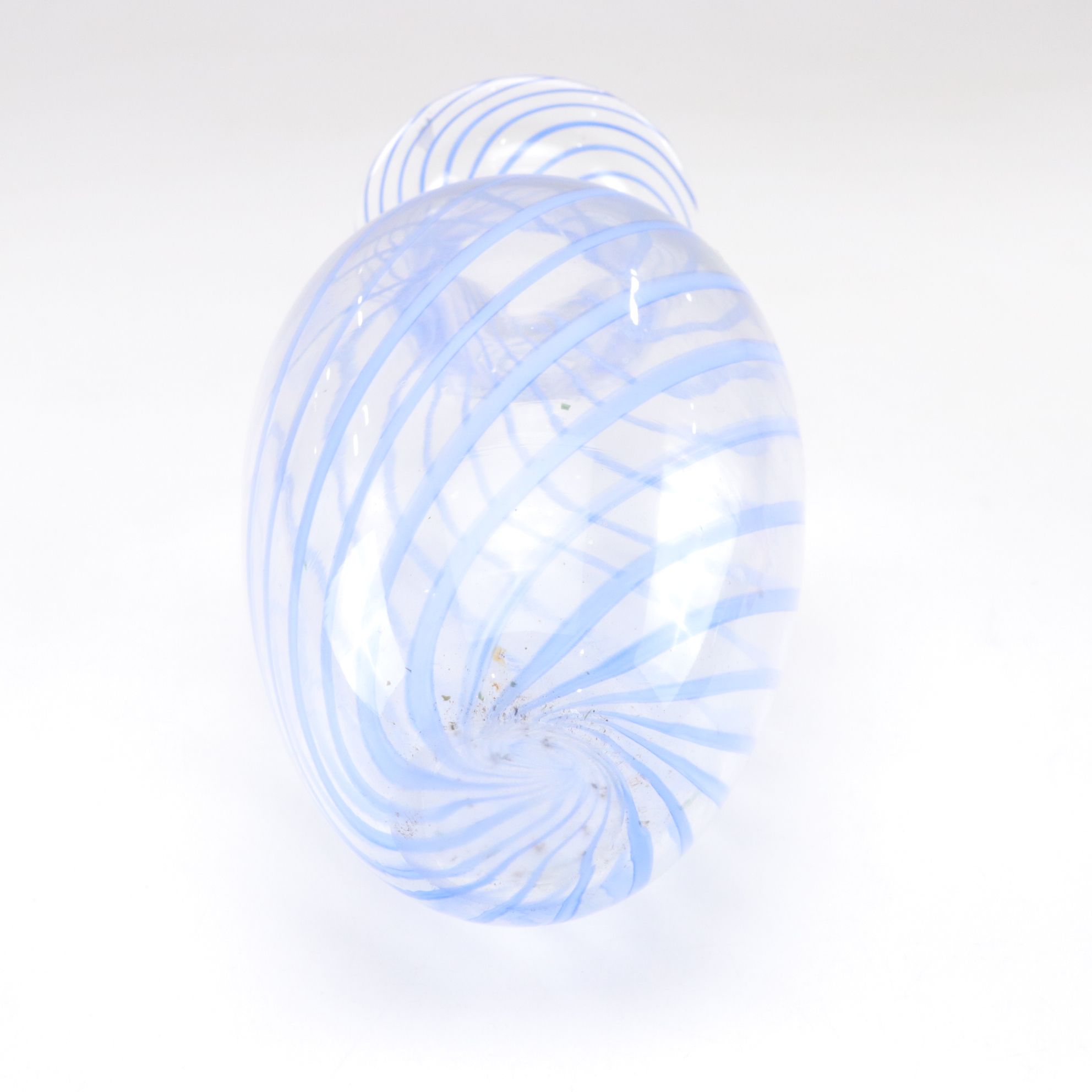 Spiral Blown Glass Flower Vases