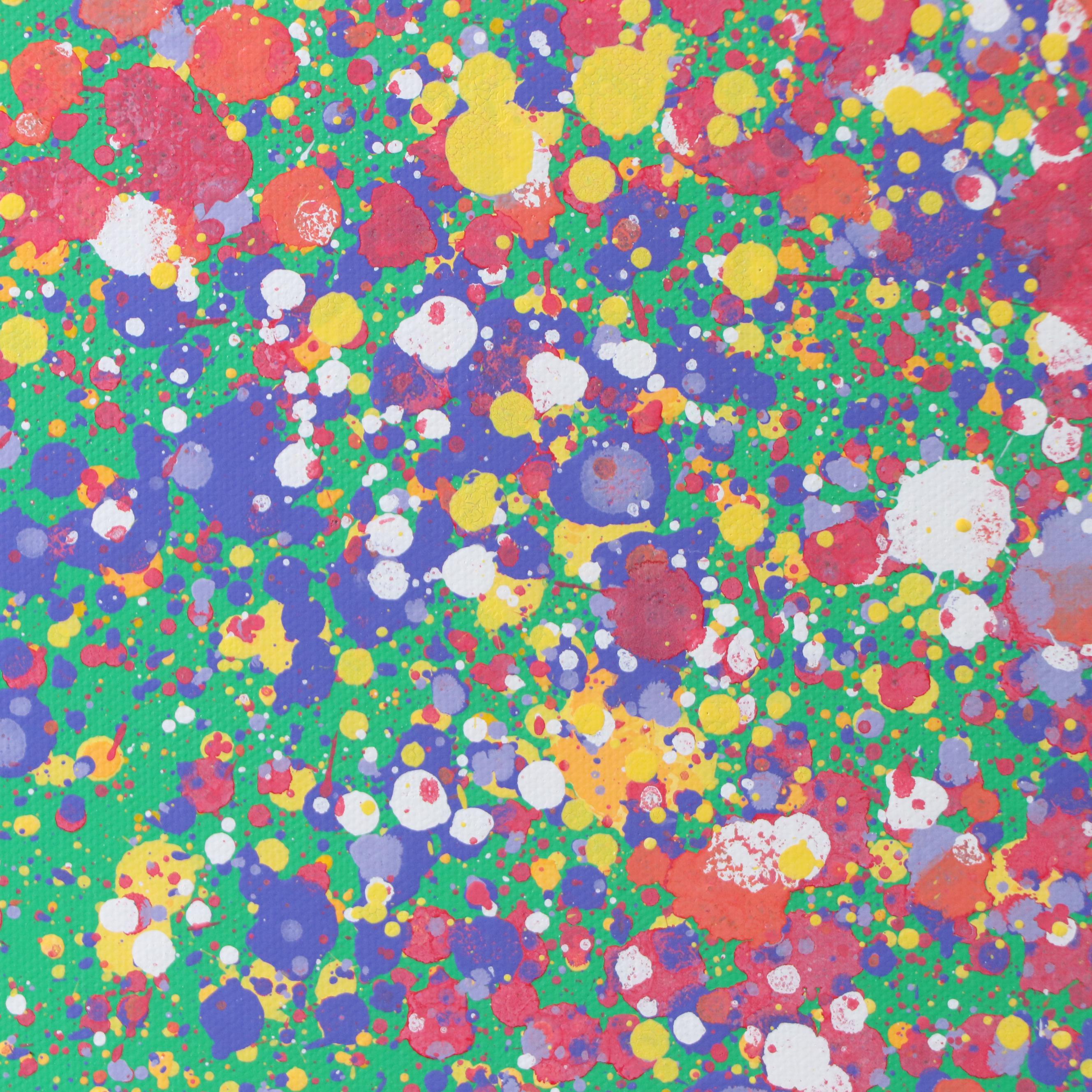 Jason Michael Durham Abstract Mixed Media Painting "Wildflowers," 2025