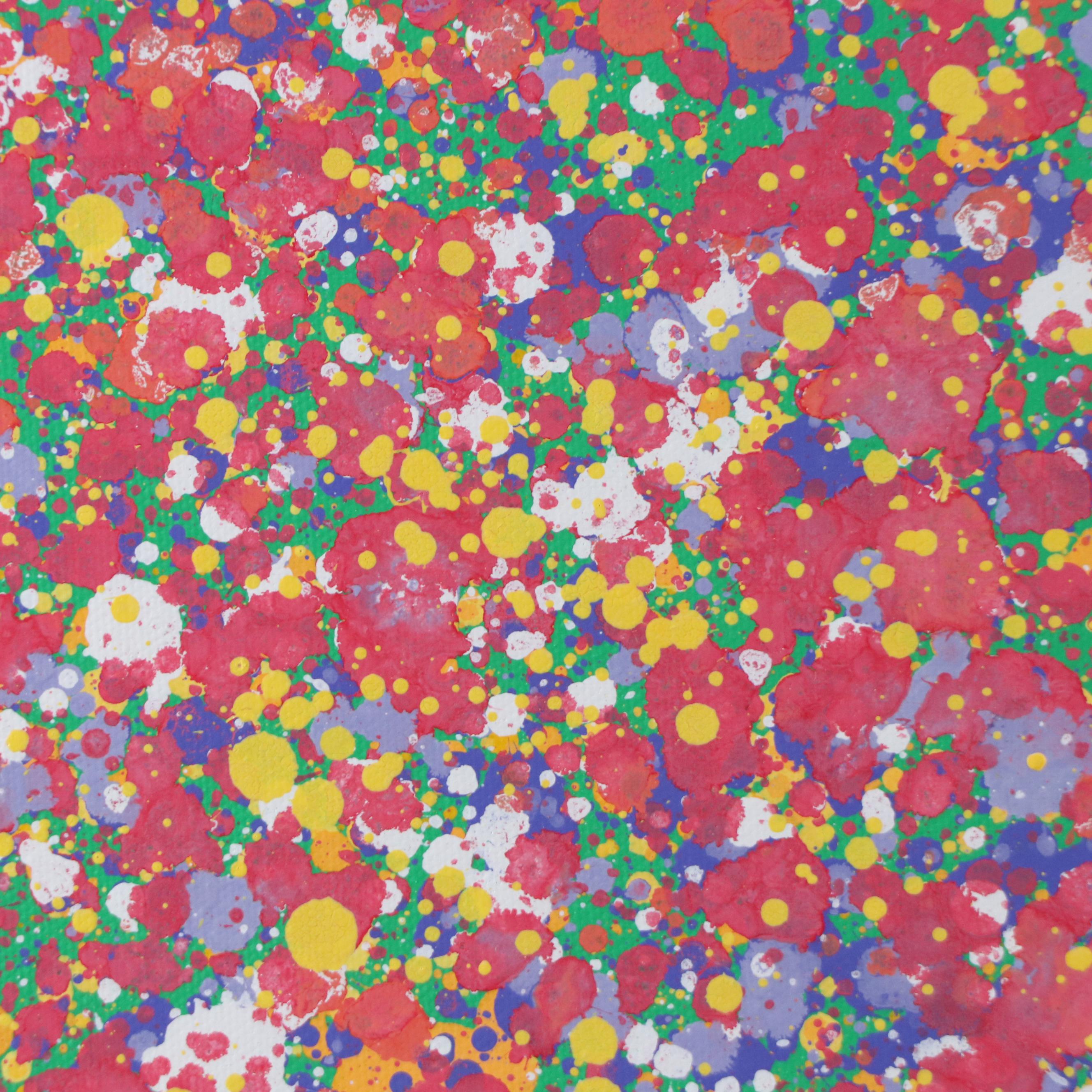 Jason Michael Durham Abstract Mixed Media Painting "Wildflowers," 2025