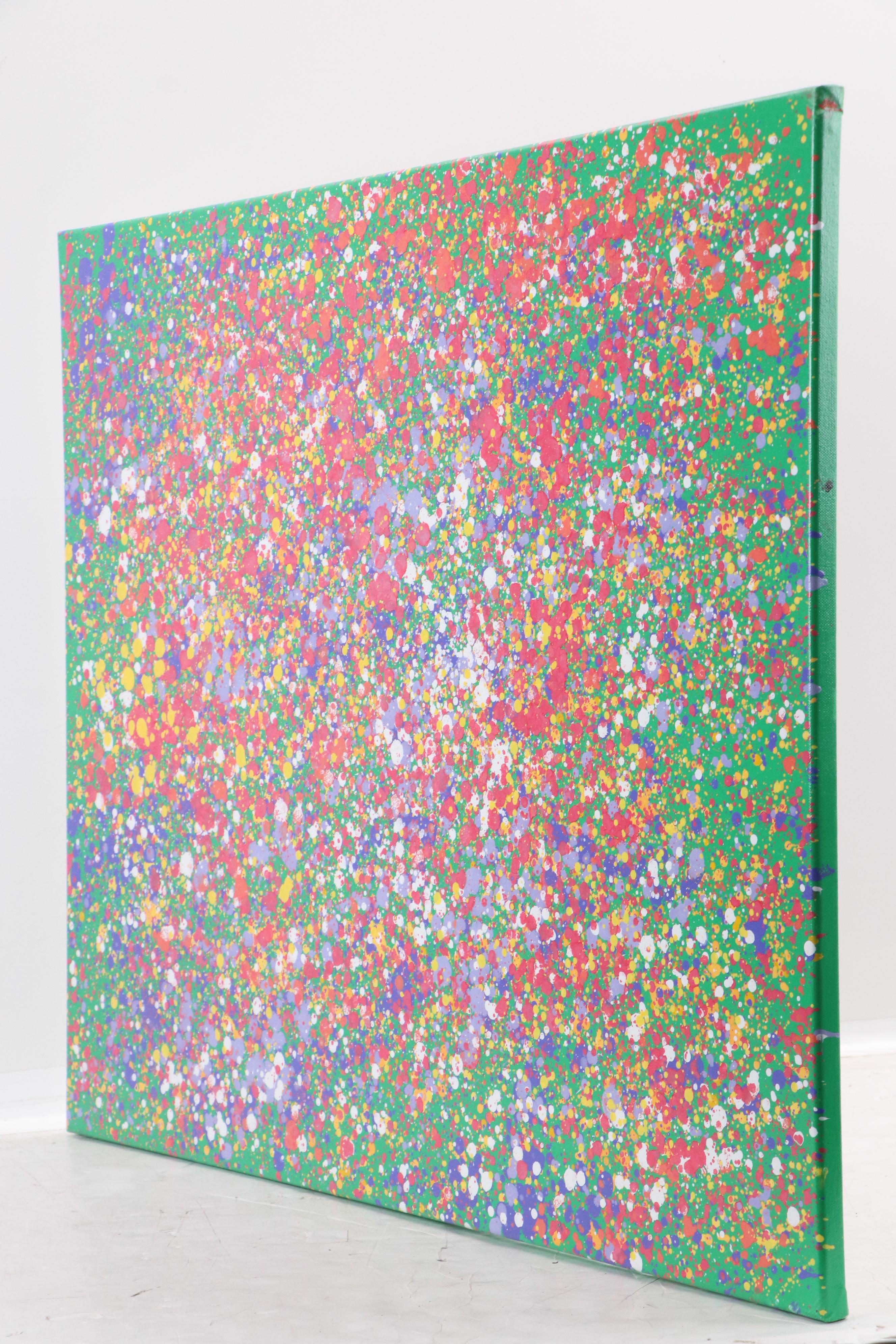 Jason Michael Durham Abstract Mixed Media Painting "Wildflowers," 2025