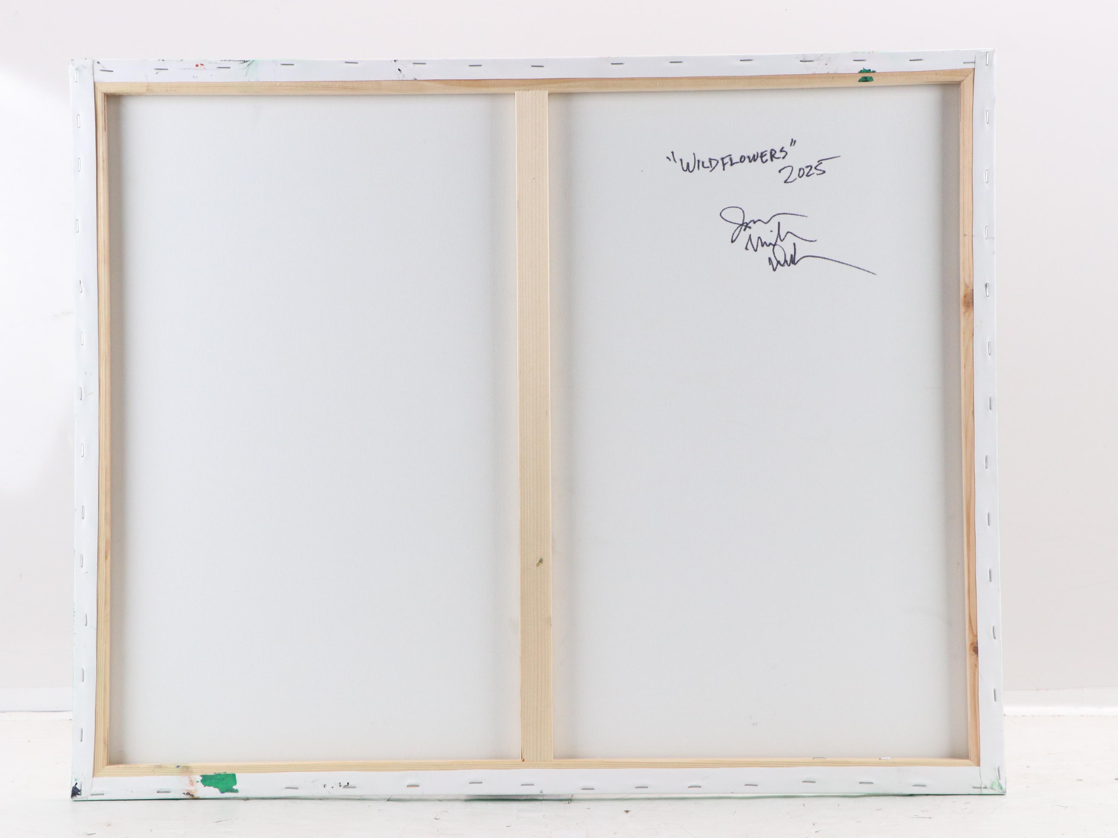 Jason Michael Durham Abstract Mixed Media Painting "Wildflowers," 2025