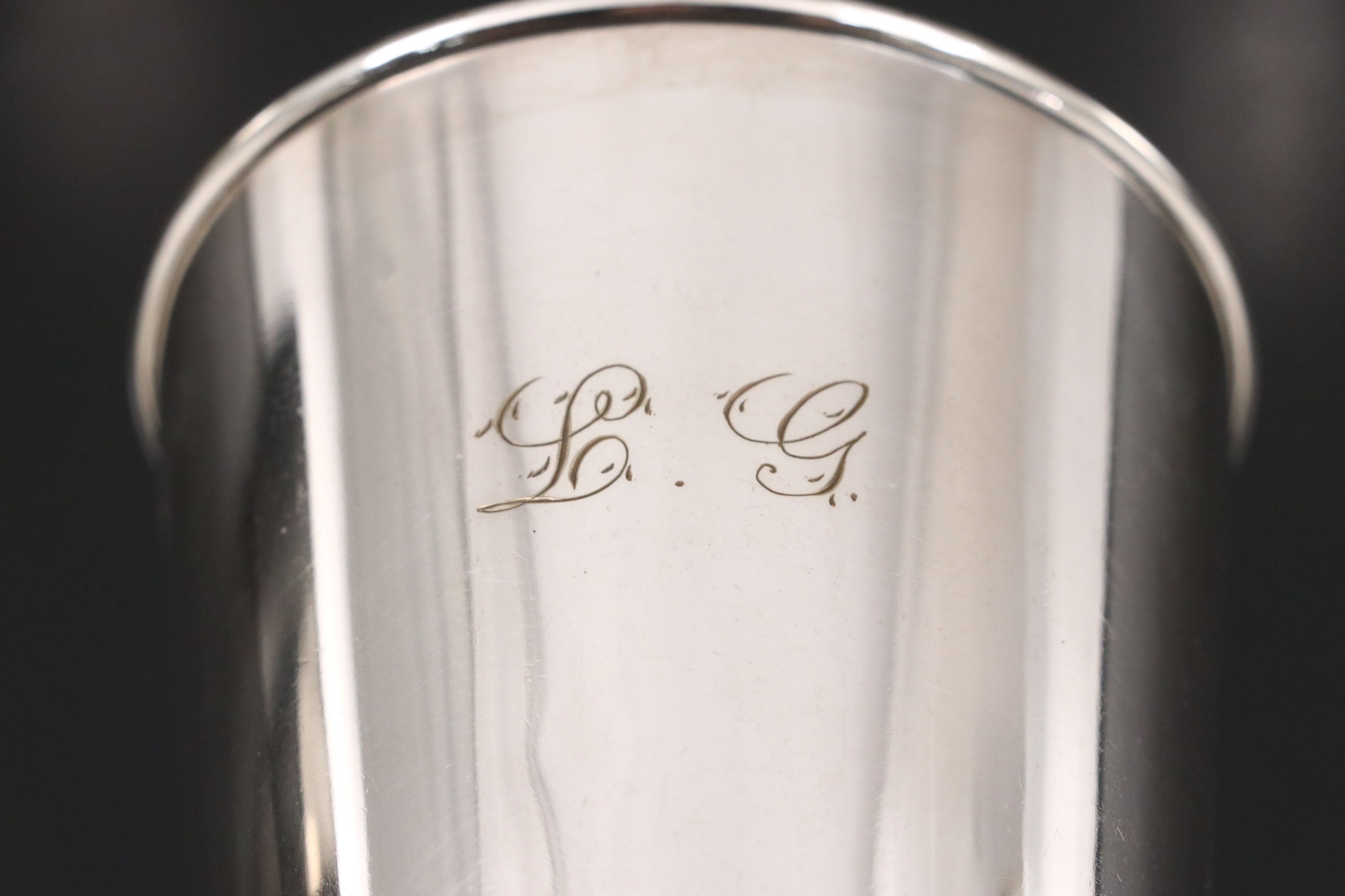 Irion & Girardet Engraved Silver Plate Cups, Late 19th/ Early 20th Century