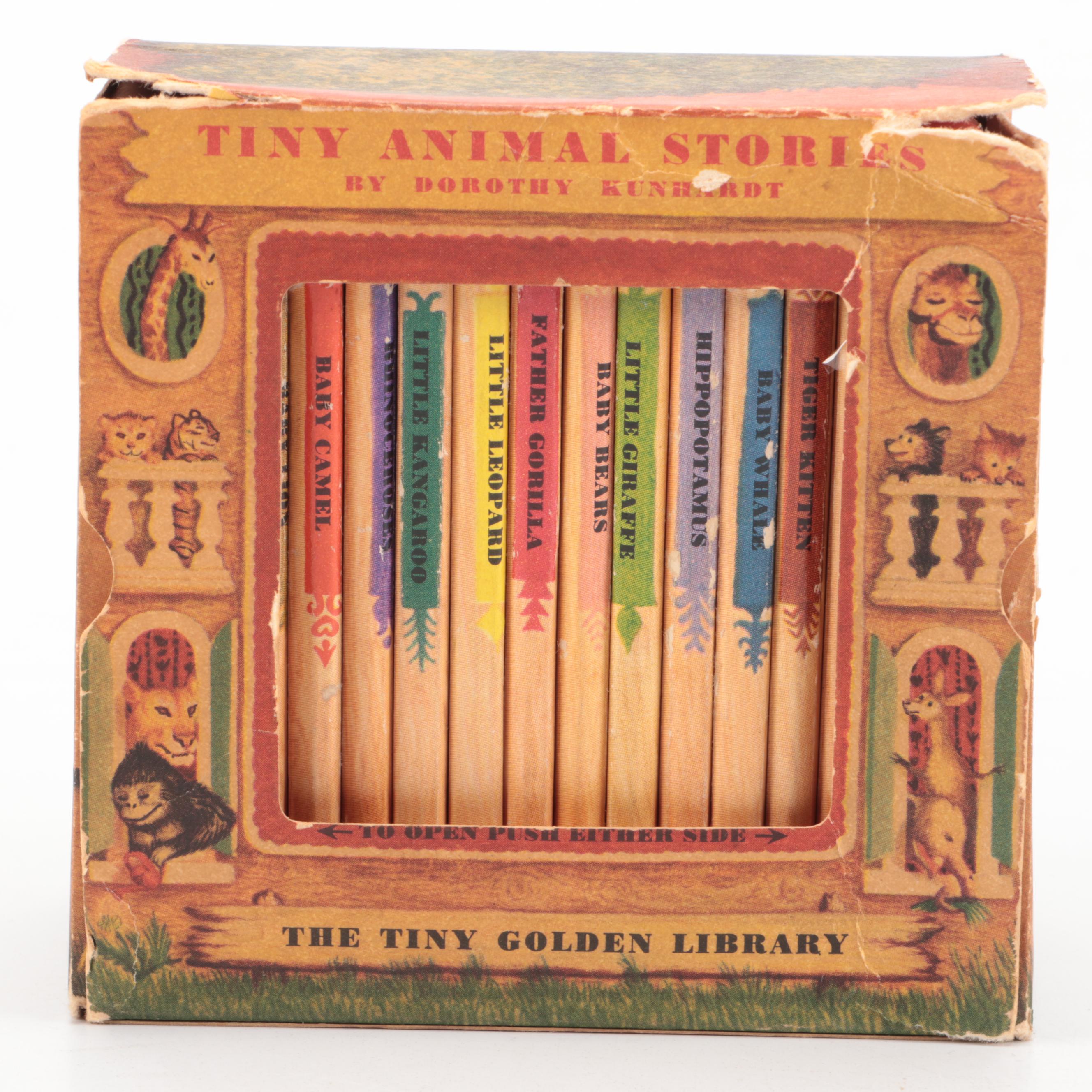 Tiny Golden Library "Tiny Animal Stories" Box Set by Dorothy Kunhardt, 1948