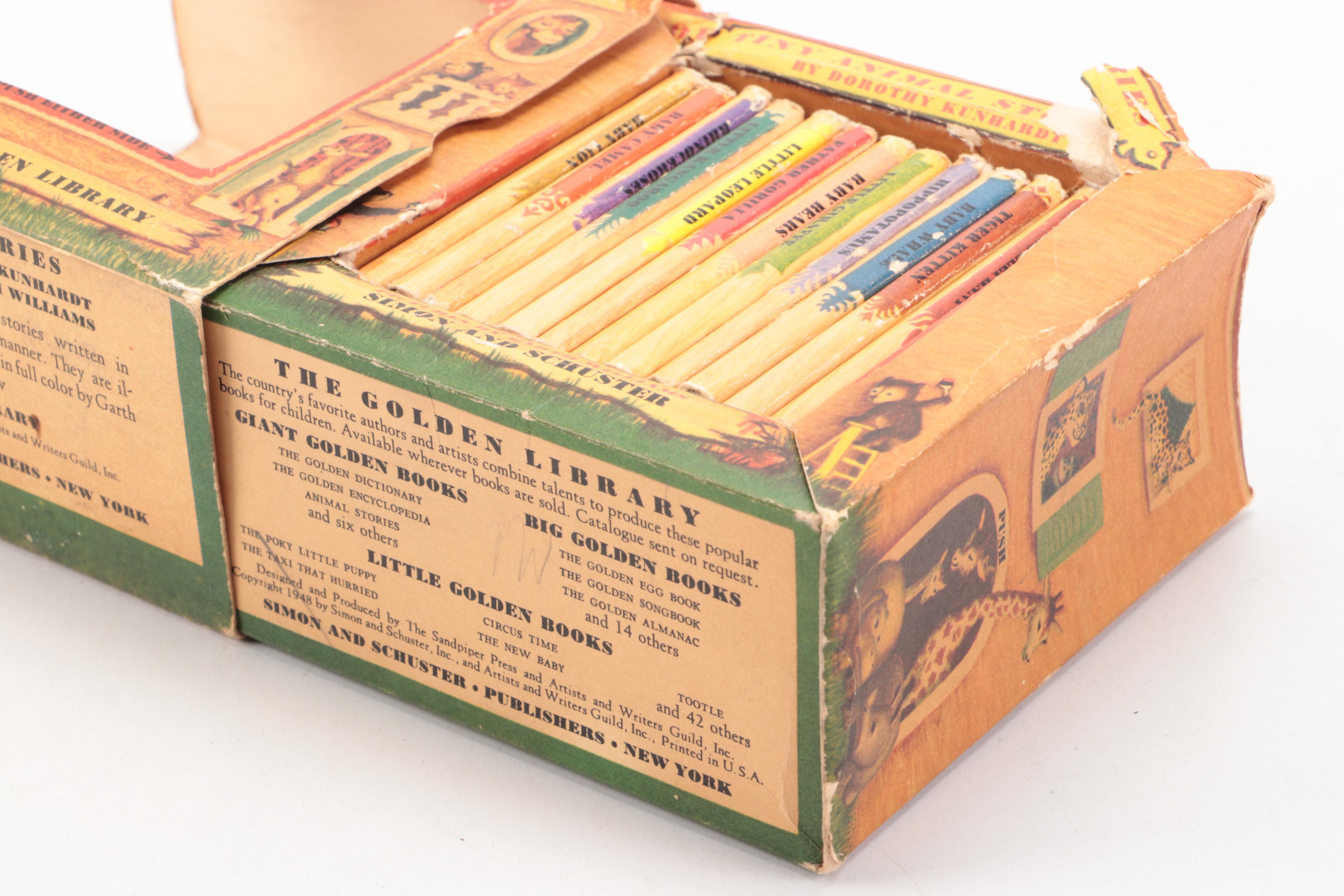 Tiny Golden Library "Tiny Animal Stories" Box Set by Dorothy Kunhardt, 1948