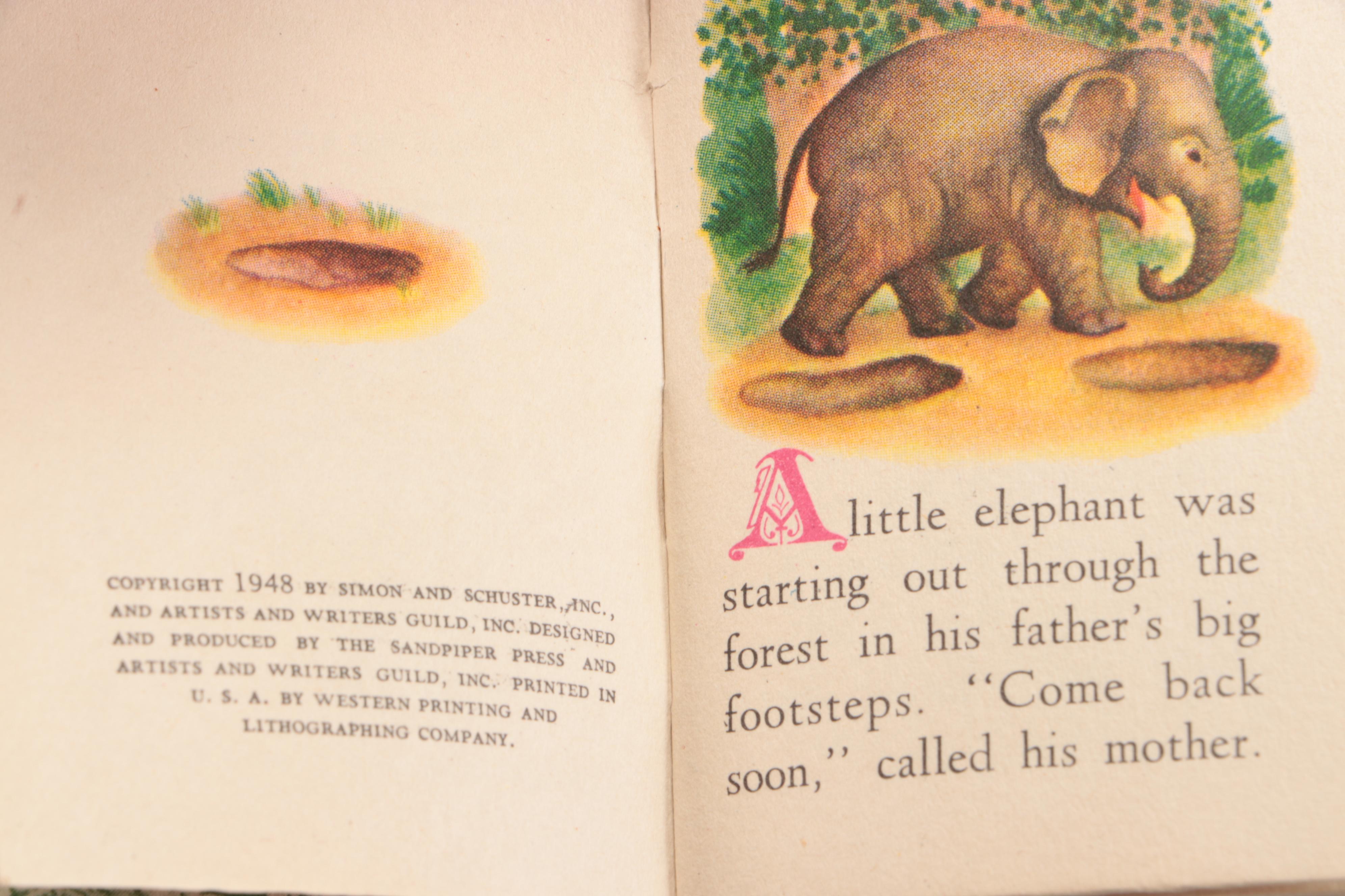 Tiny Golden Library "Tiny Animal Stories" Box Set by Dorothy Kunhardt, 1948