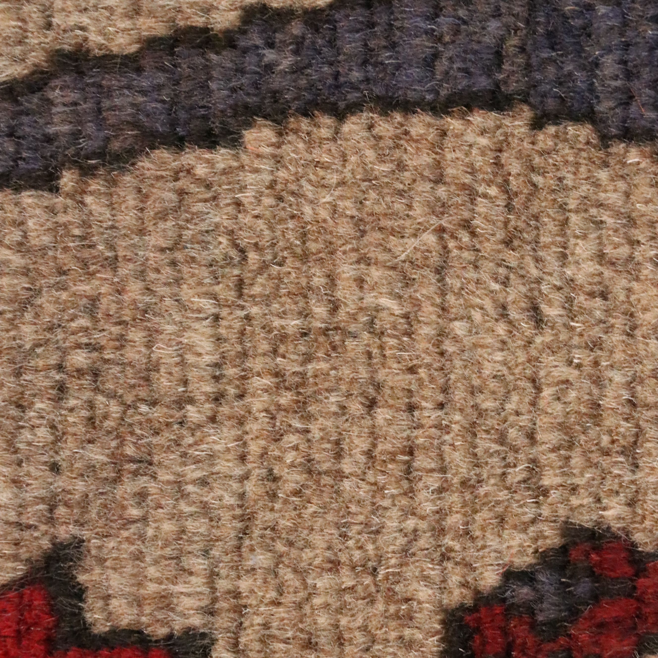 4'7 x 5'8 Hand-Knotted Afghan Pictorial Area Rug