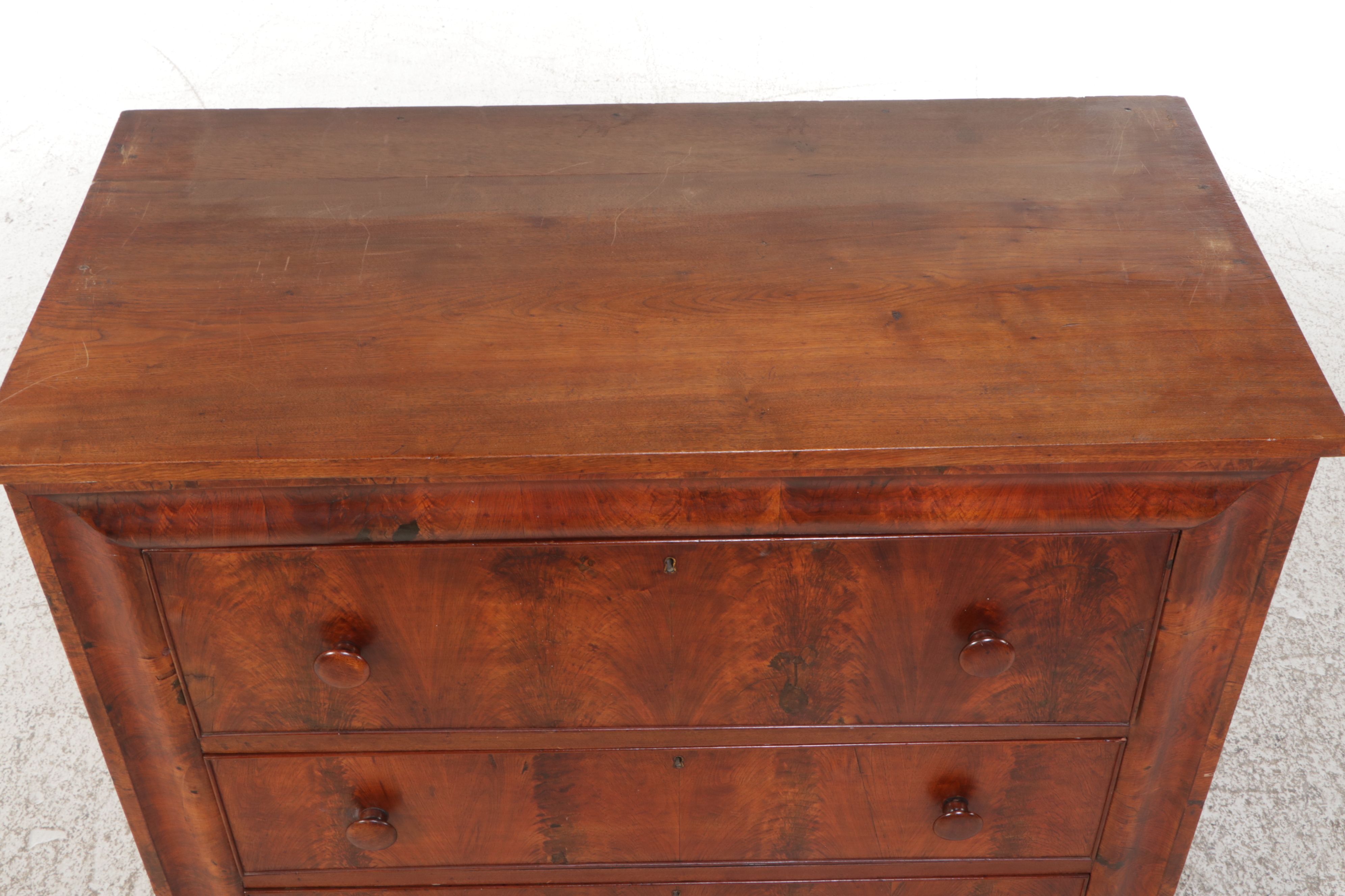 American Classical Mahogany Secretary Desk