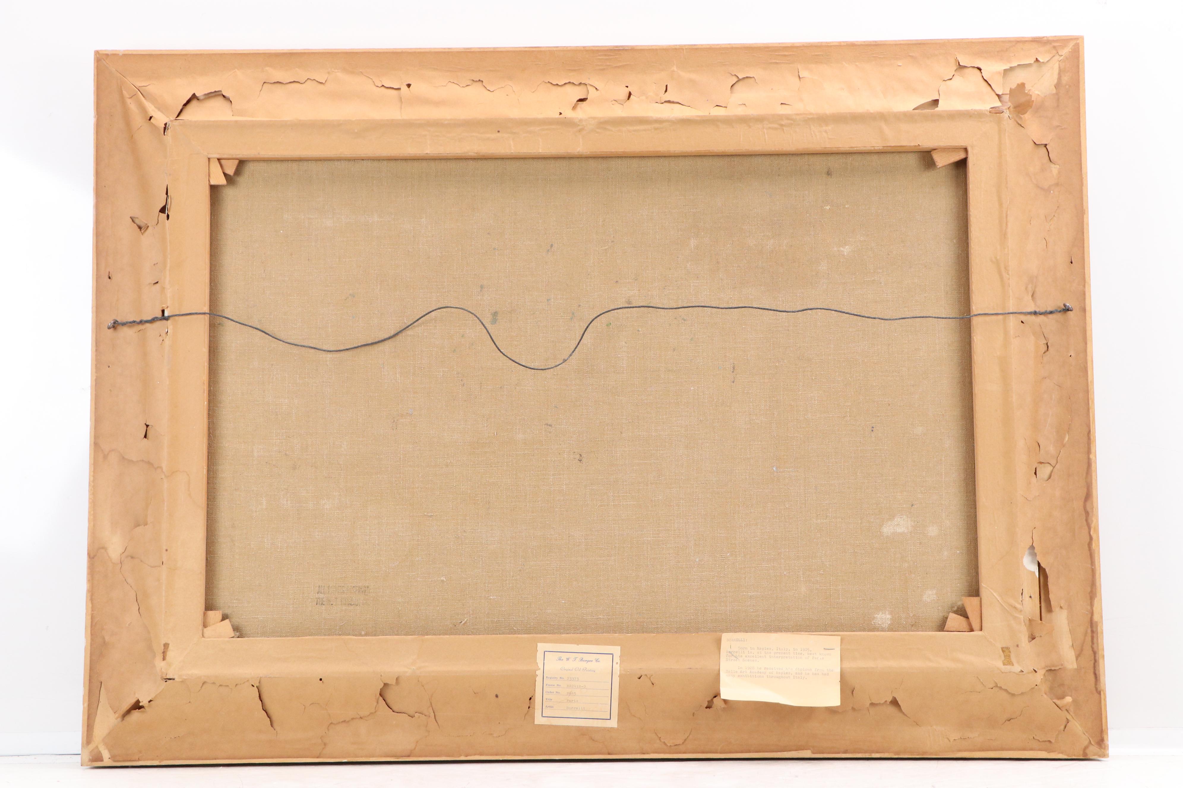 Borrelli Parisian Boulevard Oil Painting