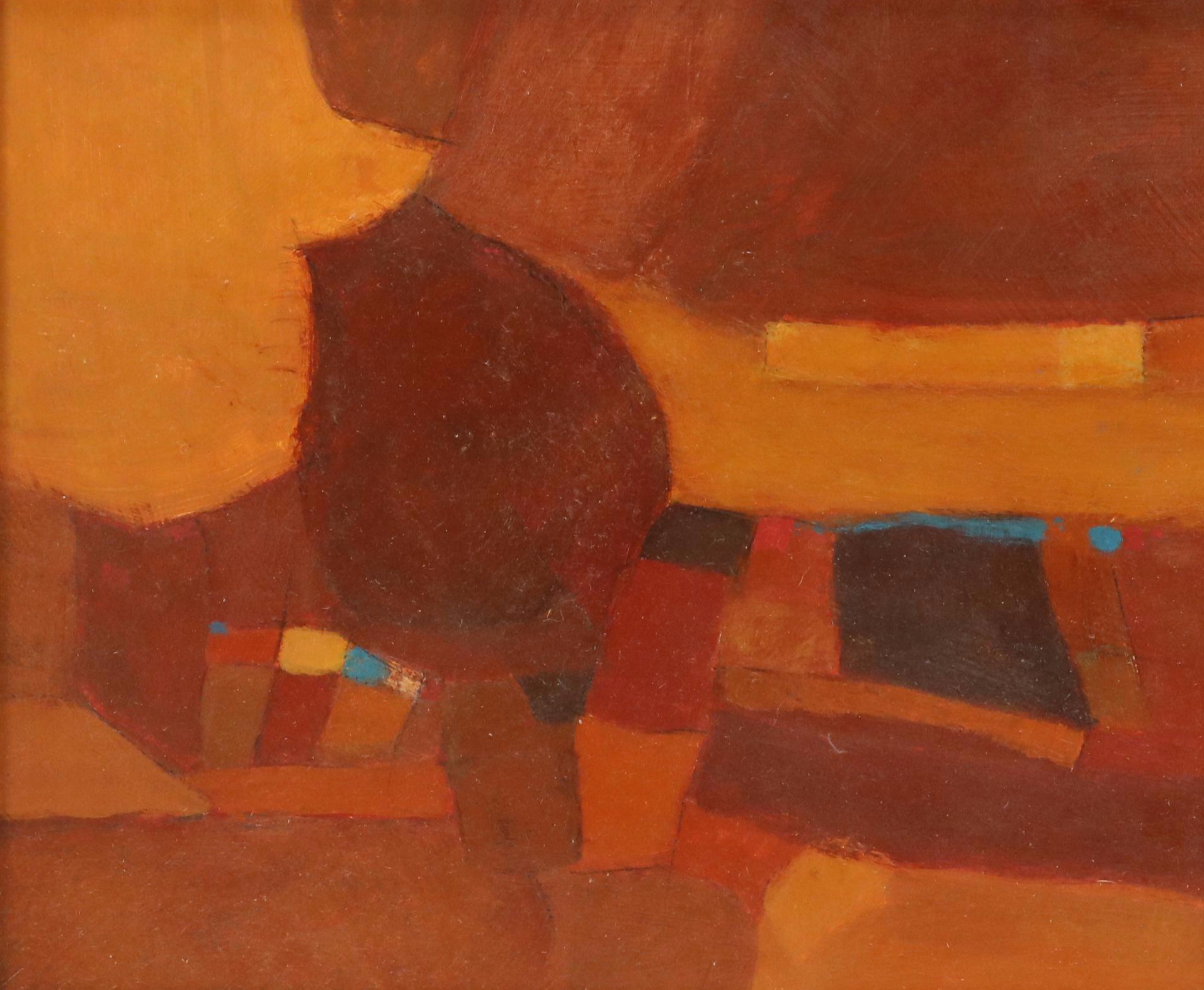 Eugene DeSmith Modernist Abstract Oil Painting on Board