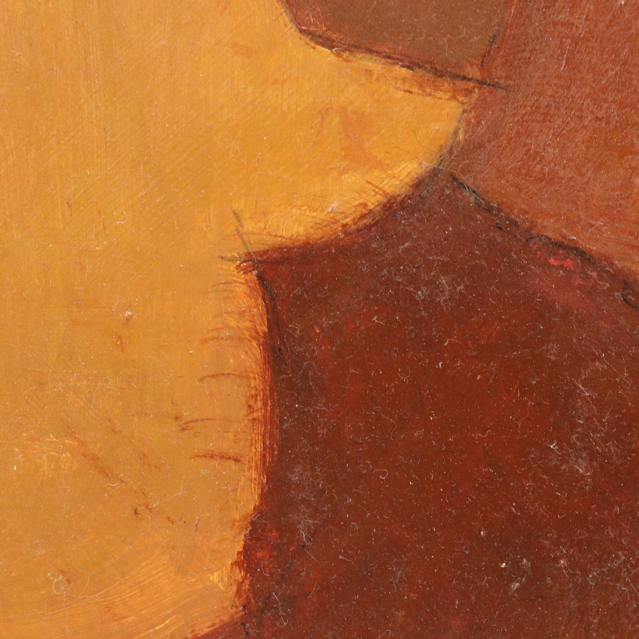 Eugene DeSmith Modernist Abstract Oil Painting on Board