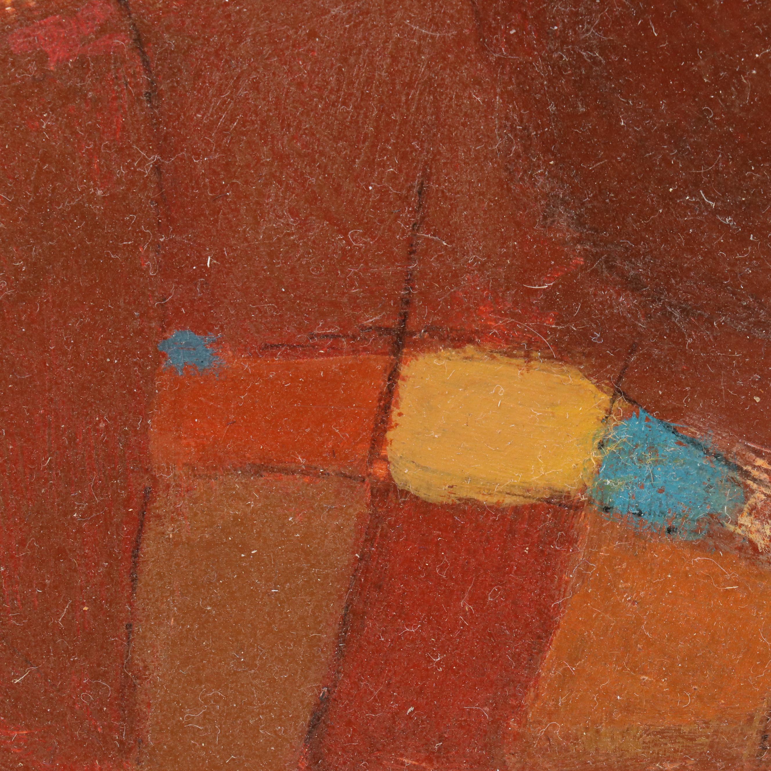 Eugene DeSmith Modernist Abstract Oil Painting on Board