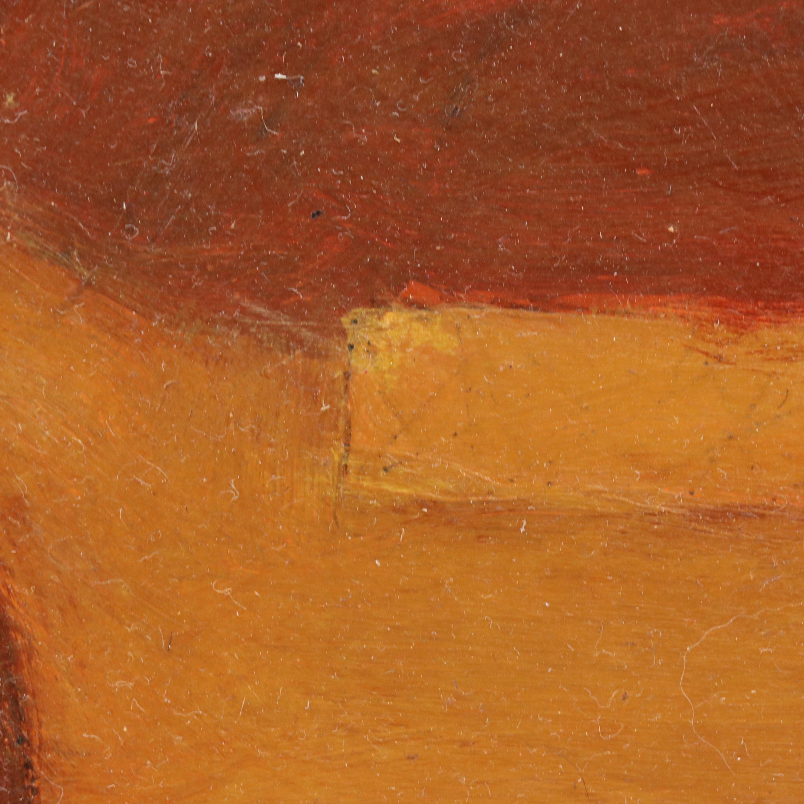 Eugene DeSmith Modernist Abstract Oil Painting on Board