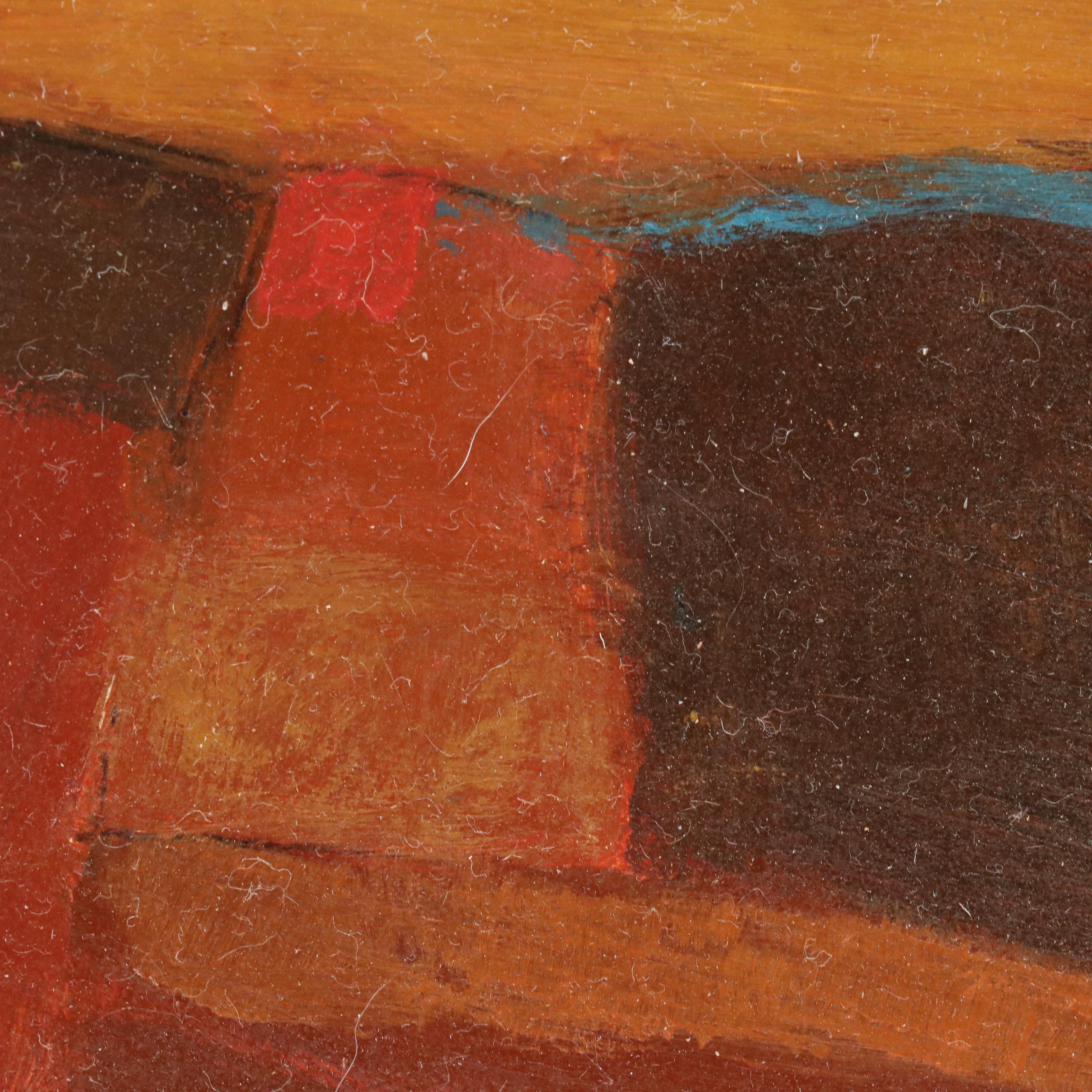 Eugene DeSmith Modernist Abstract Oil Painting on Board