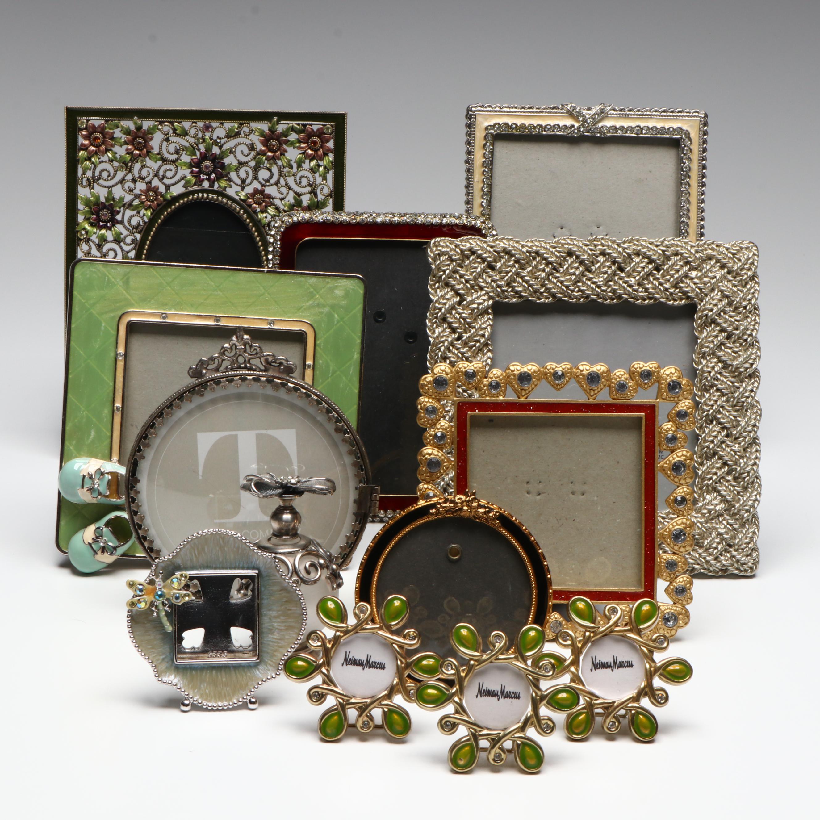 Enamel and Crystal Embellished Table Top Frame Collection
