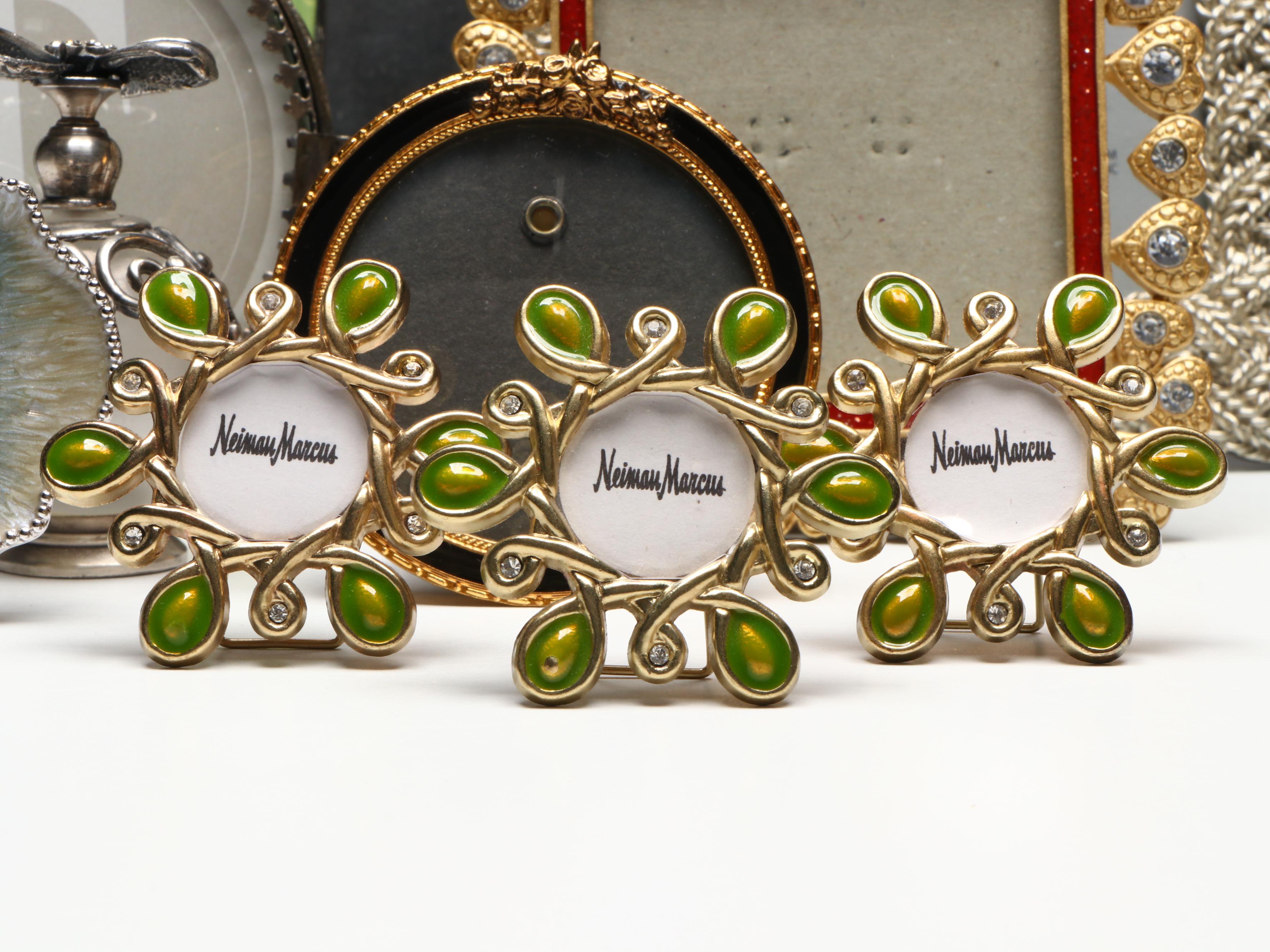 Enamel and Crystal Embellished Table Top Frame Collection