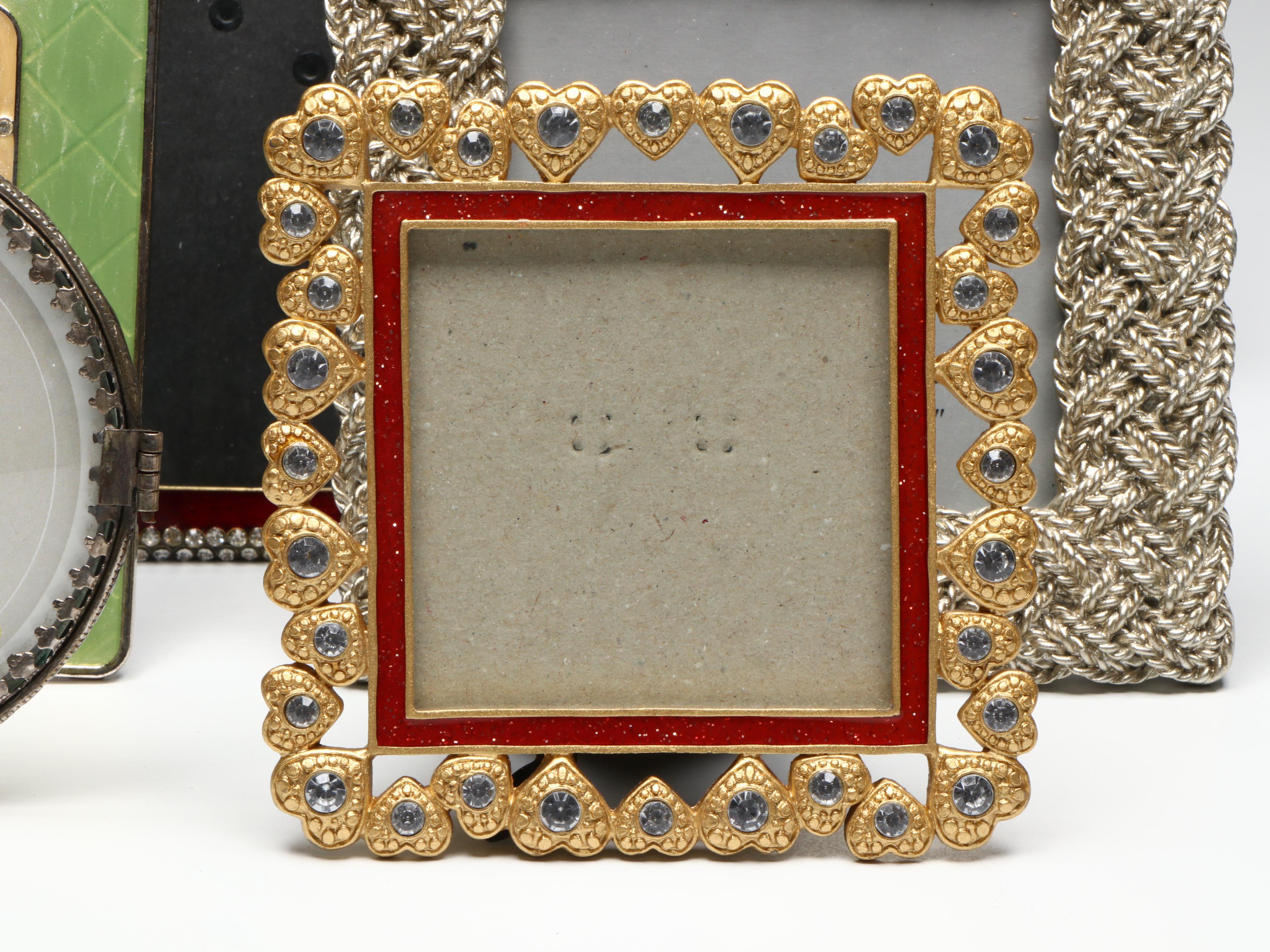 Enamel and Crystal Embellished Table Top Frame Collection