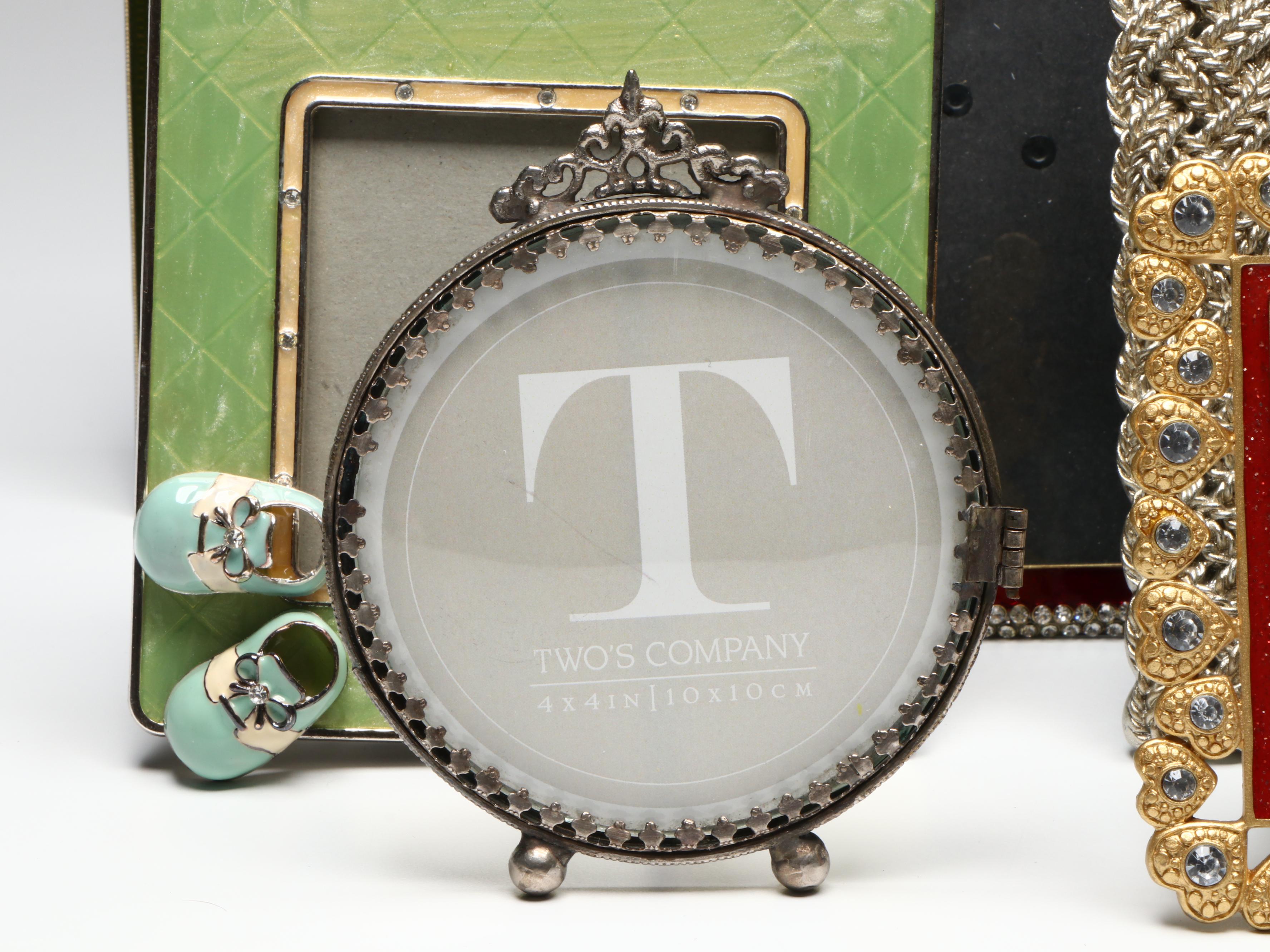 Enamel and Crystal Embellished Table Top Frame Collection