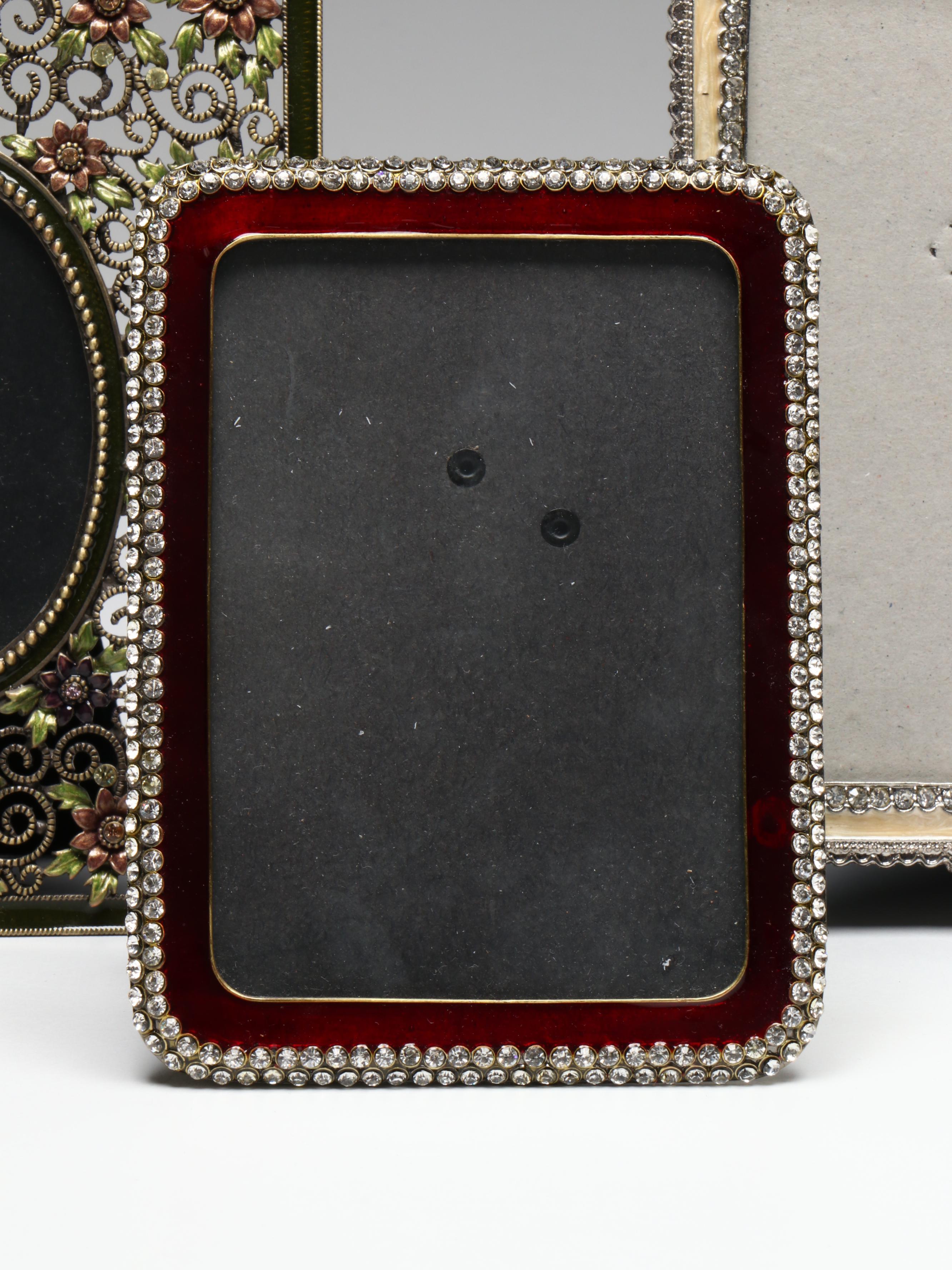 Enamel and Crystal Embellished Table Top Frame Collection