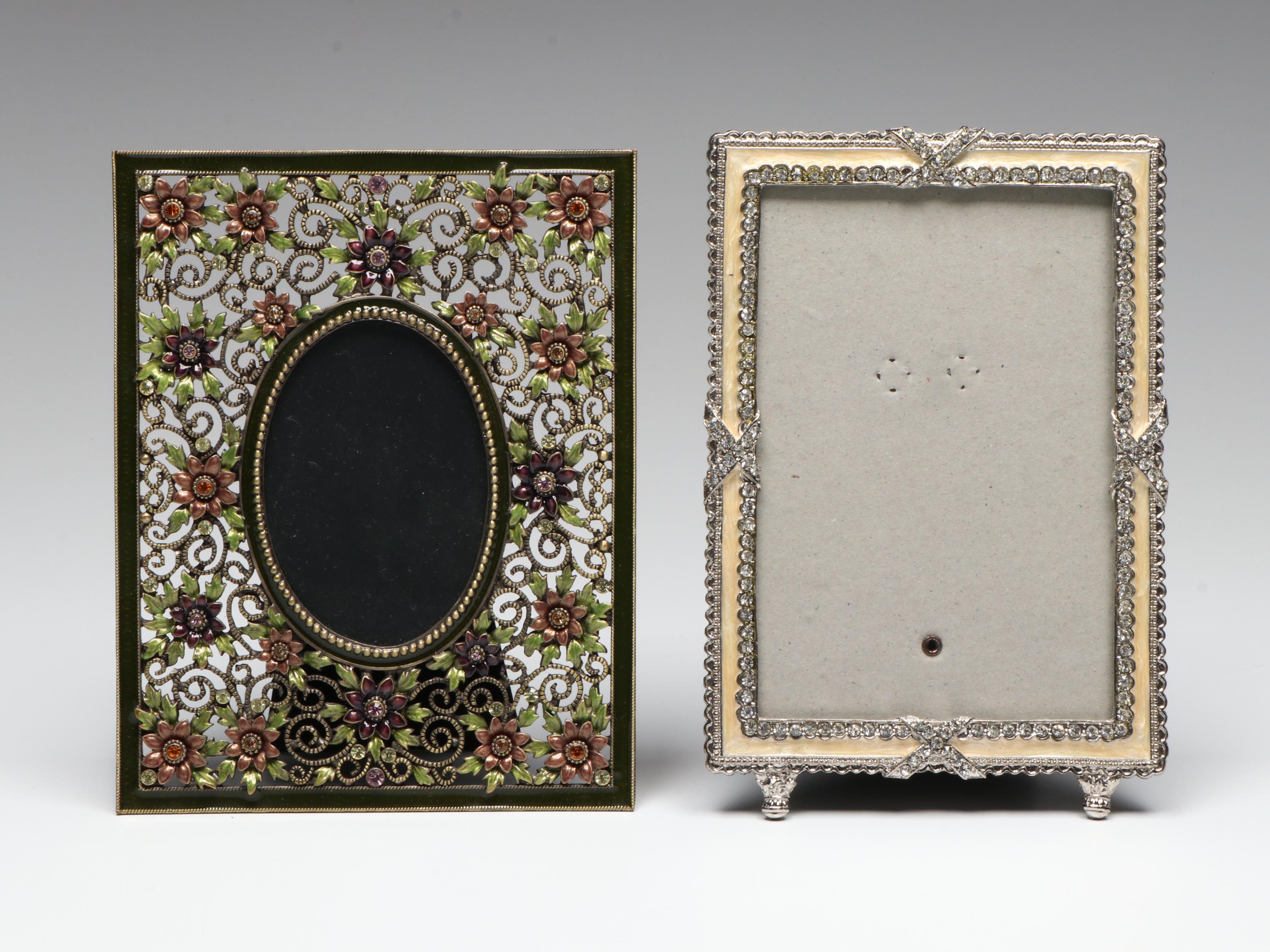 Enamel and Crystal Embellished Table Top Frame Collection