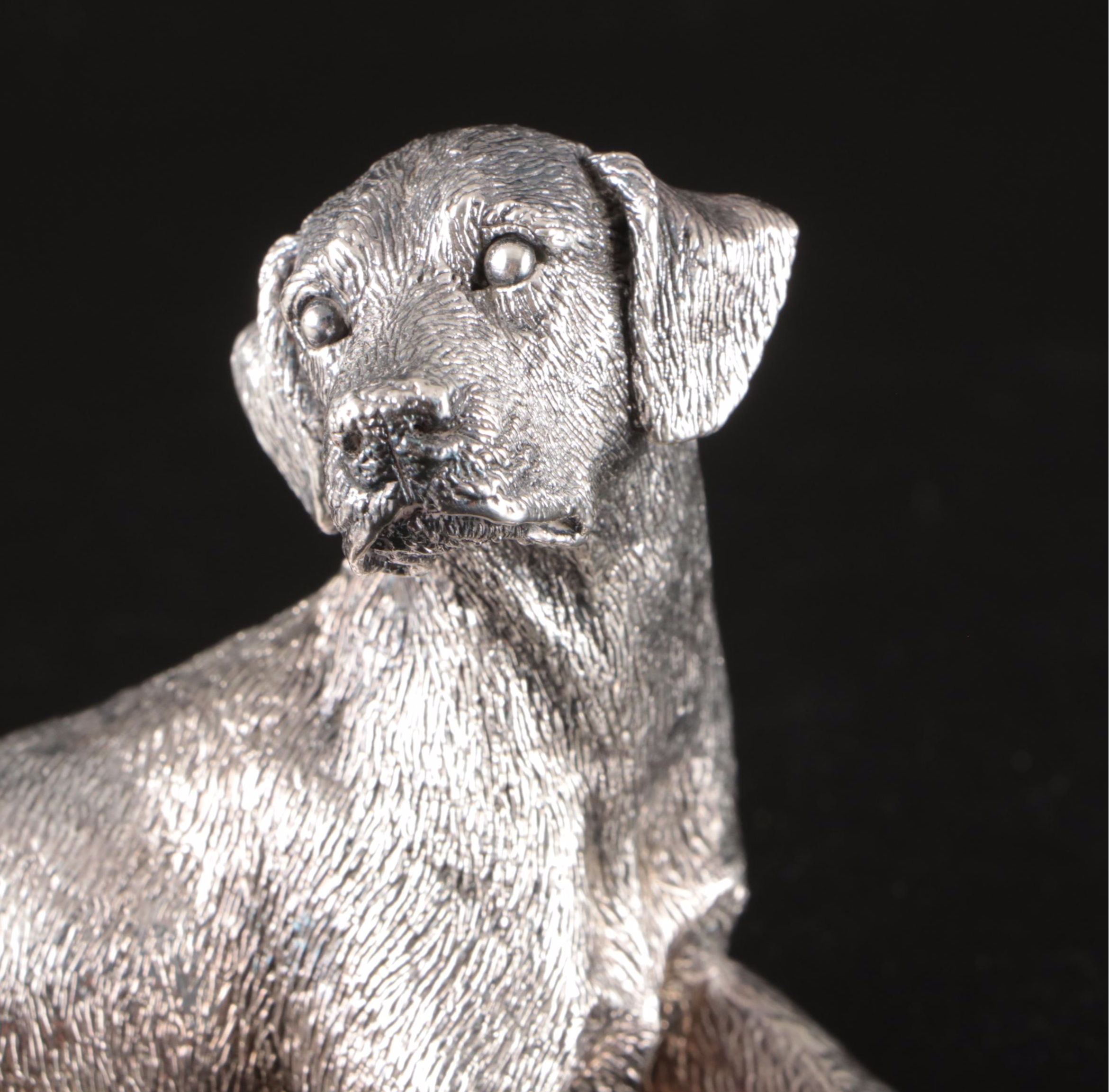 Cast Sterling Silver Dogs