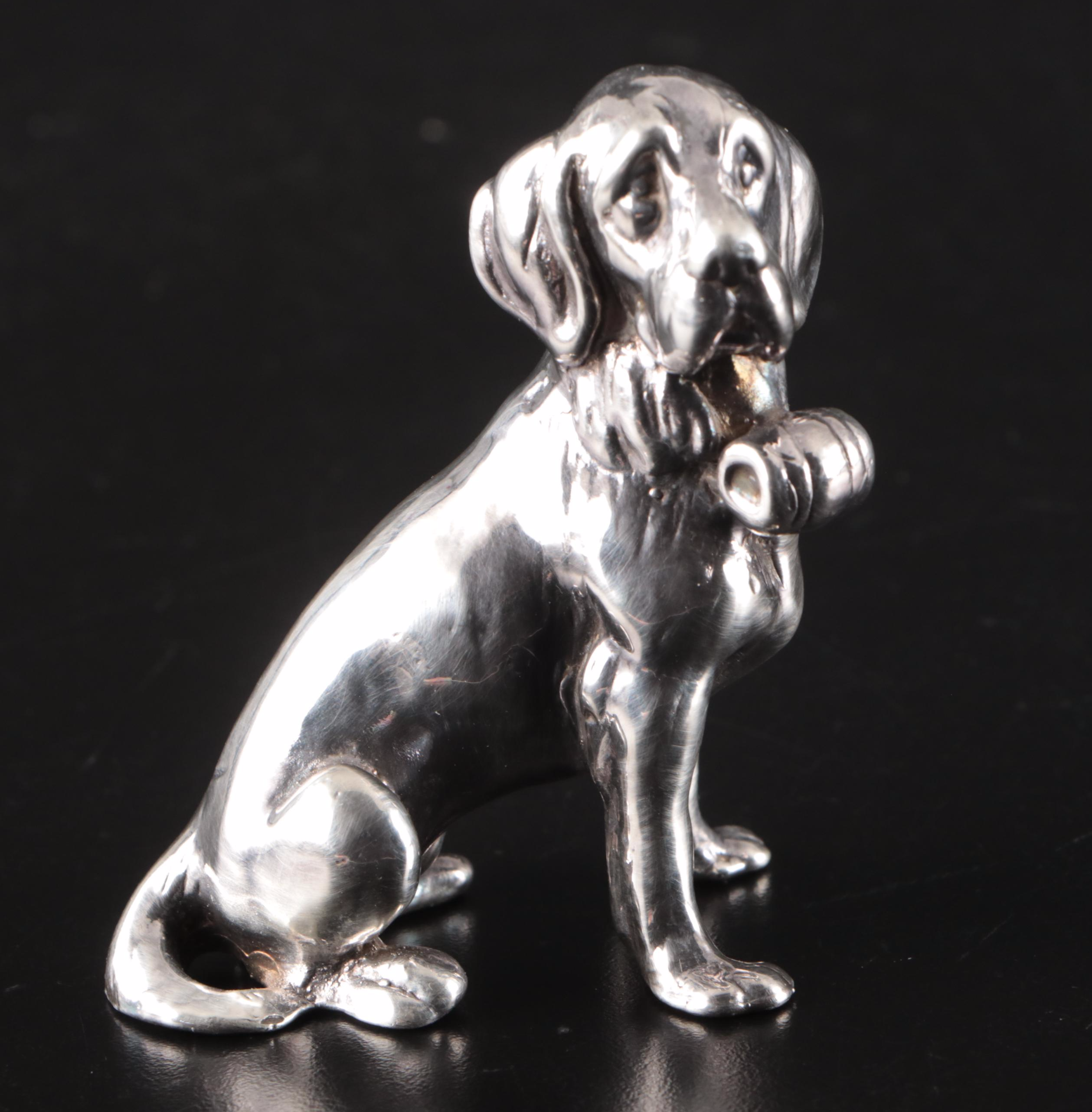 Cast Sterling Silver Dogs