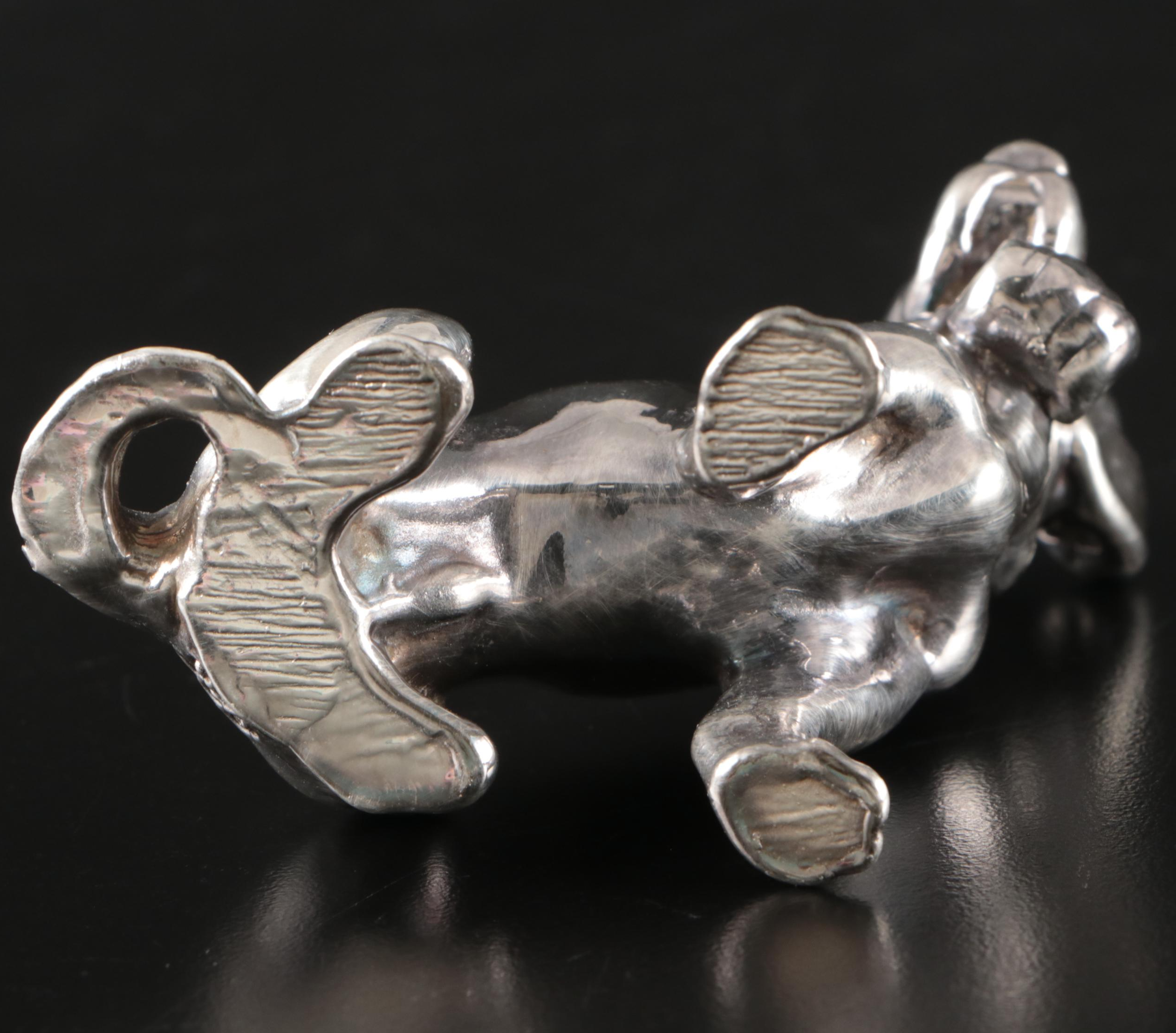Cast Sterling Silver Dogs