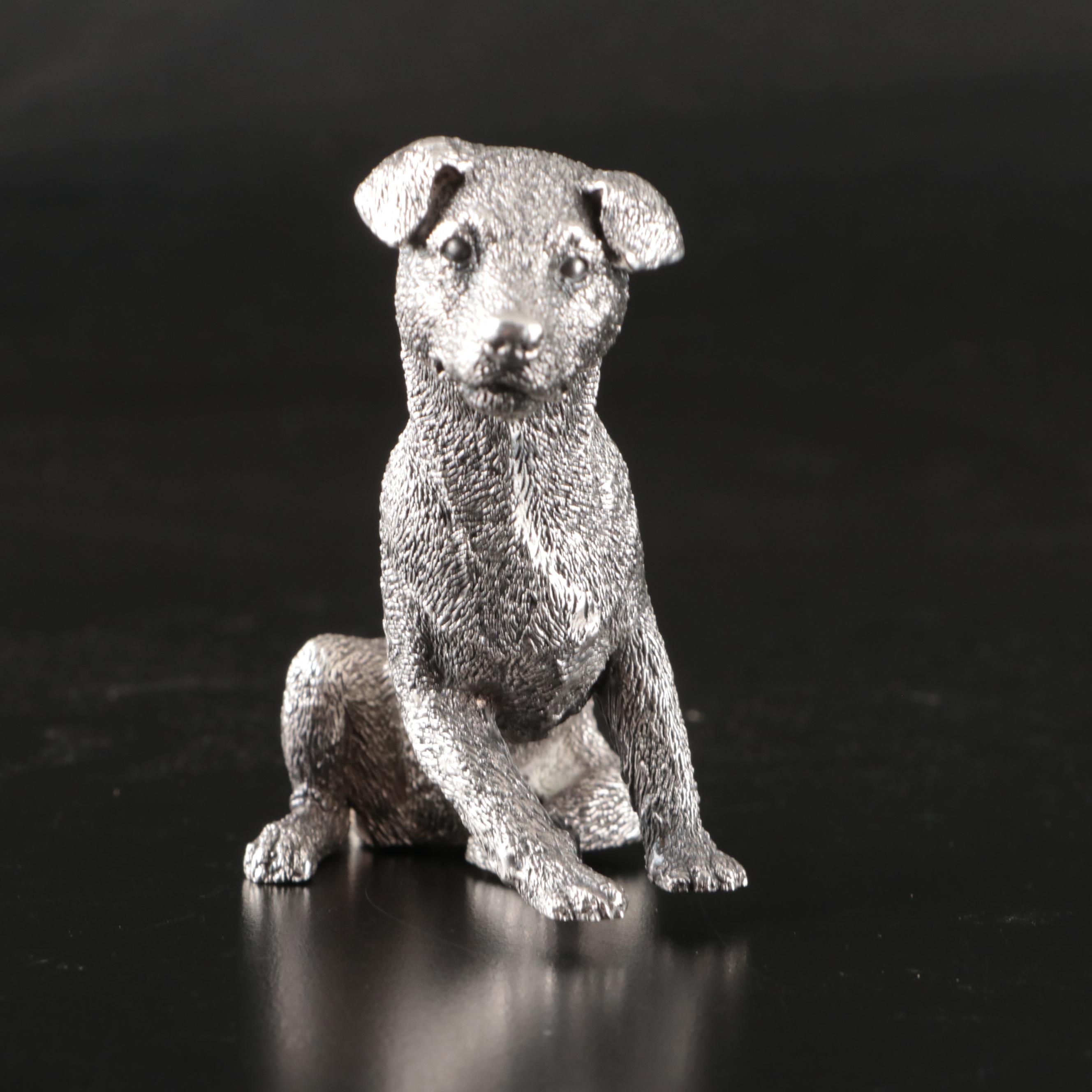Cast Sterling Silver Dogs
