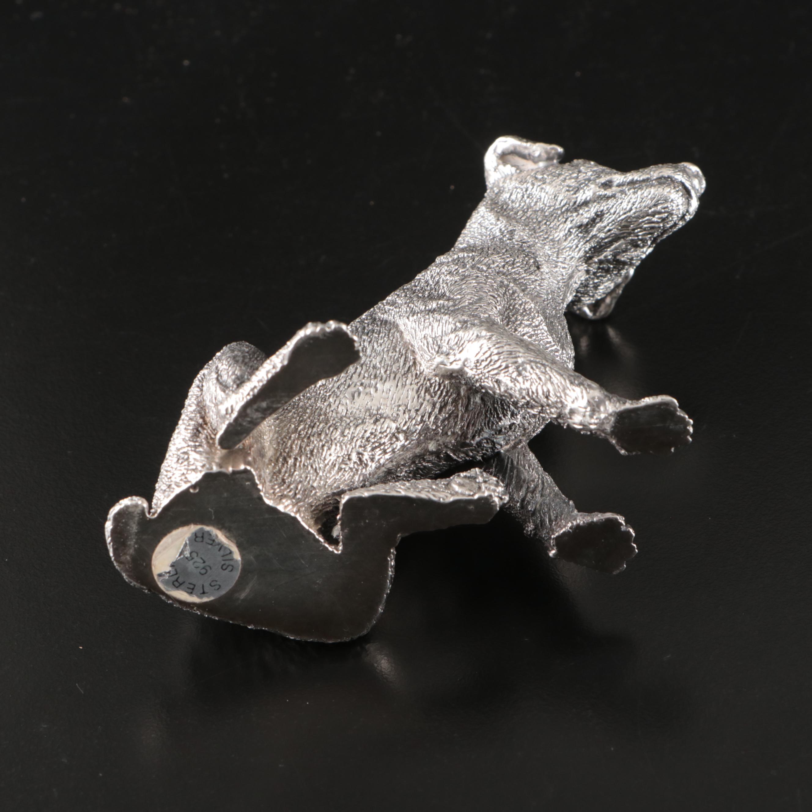 Cast Sterling Silver Dogs