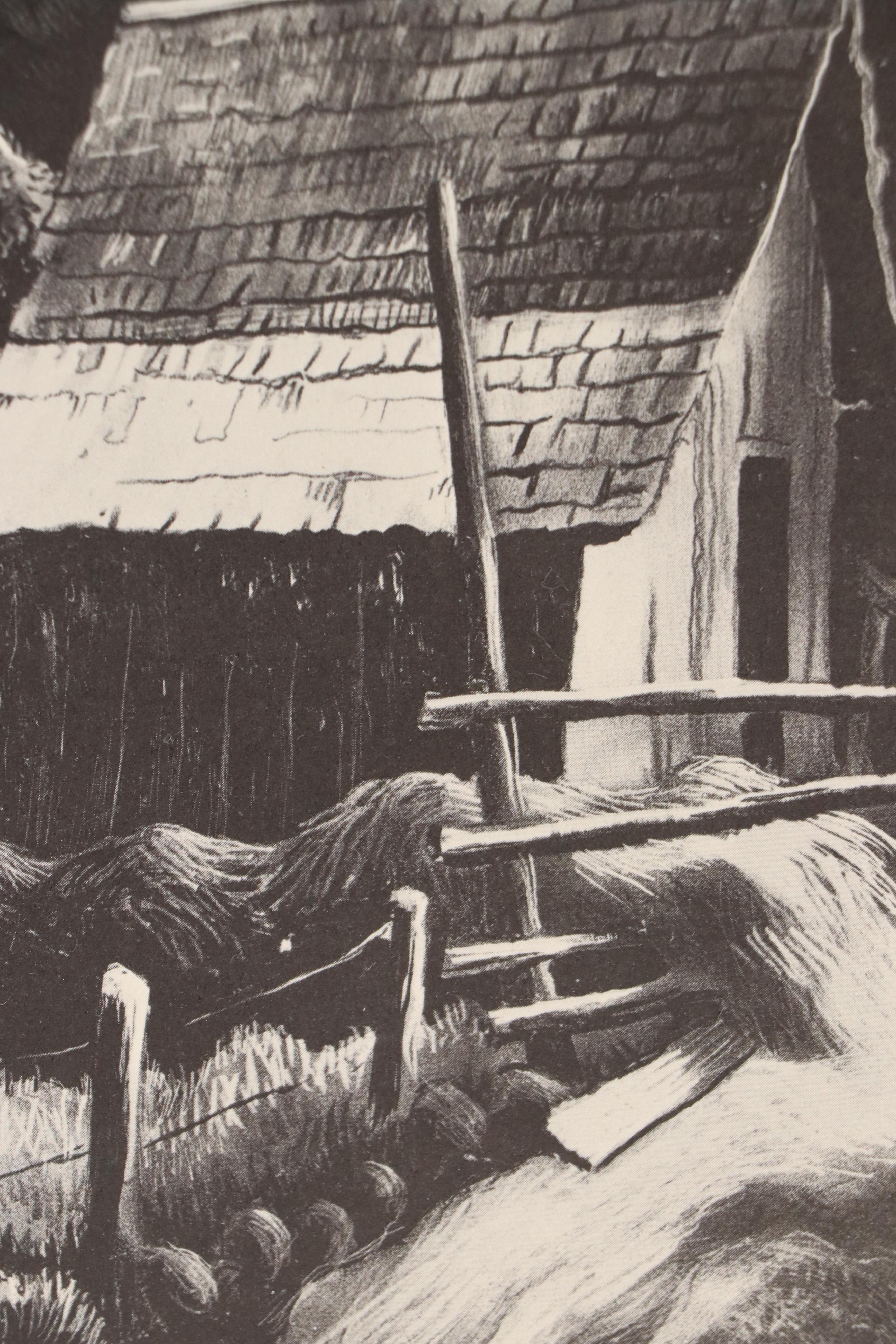 Thomas Hart Benton Pastoral Halftones "White Calf" and "Haystack"
