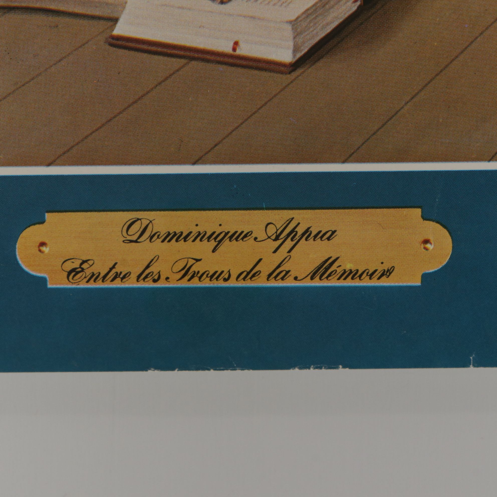 Offset Lithograph Poster After Dominique Appia "Entre les Trous de la Memoire"