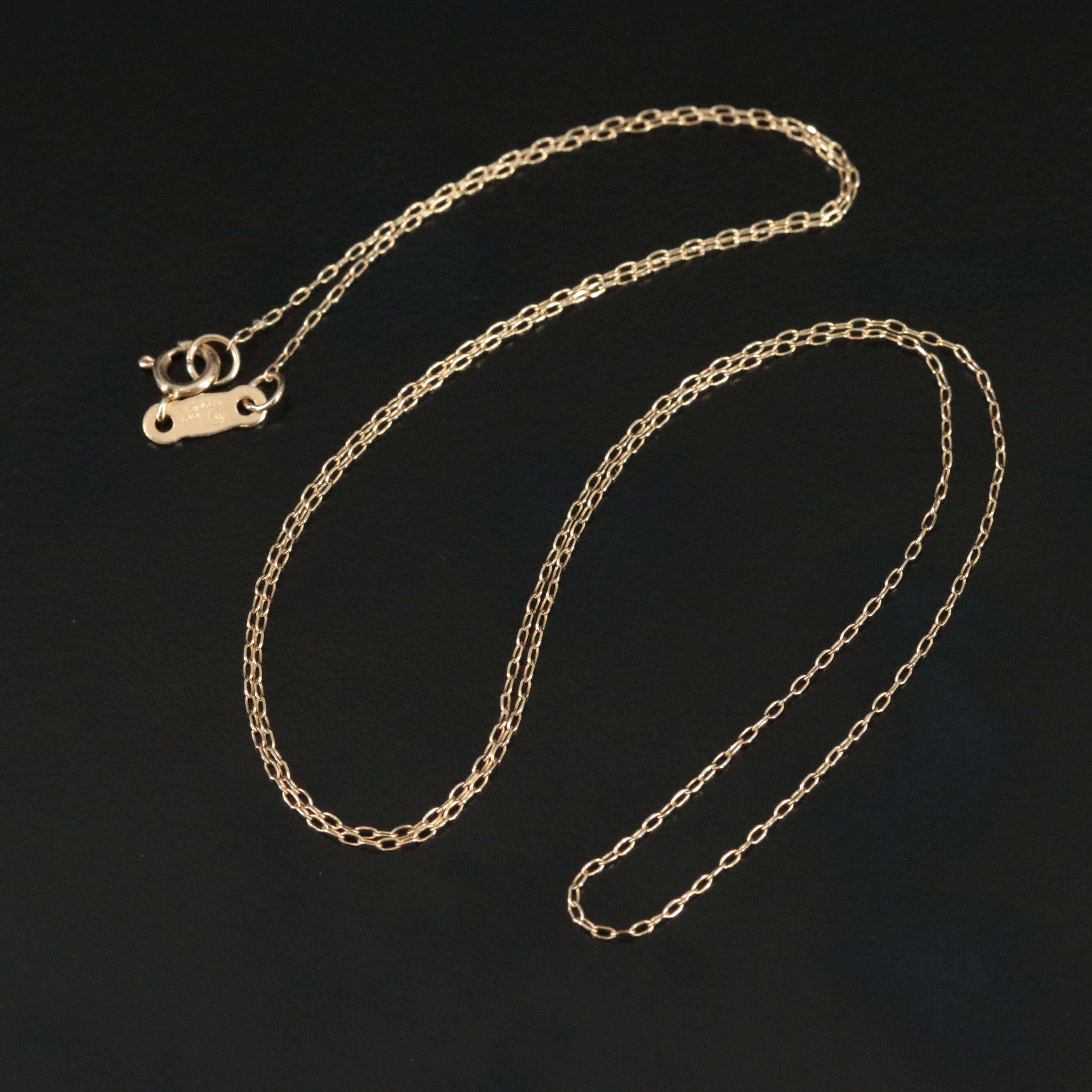 14K Cable Chain Necklace