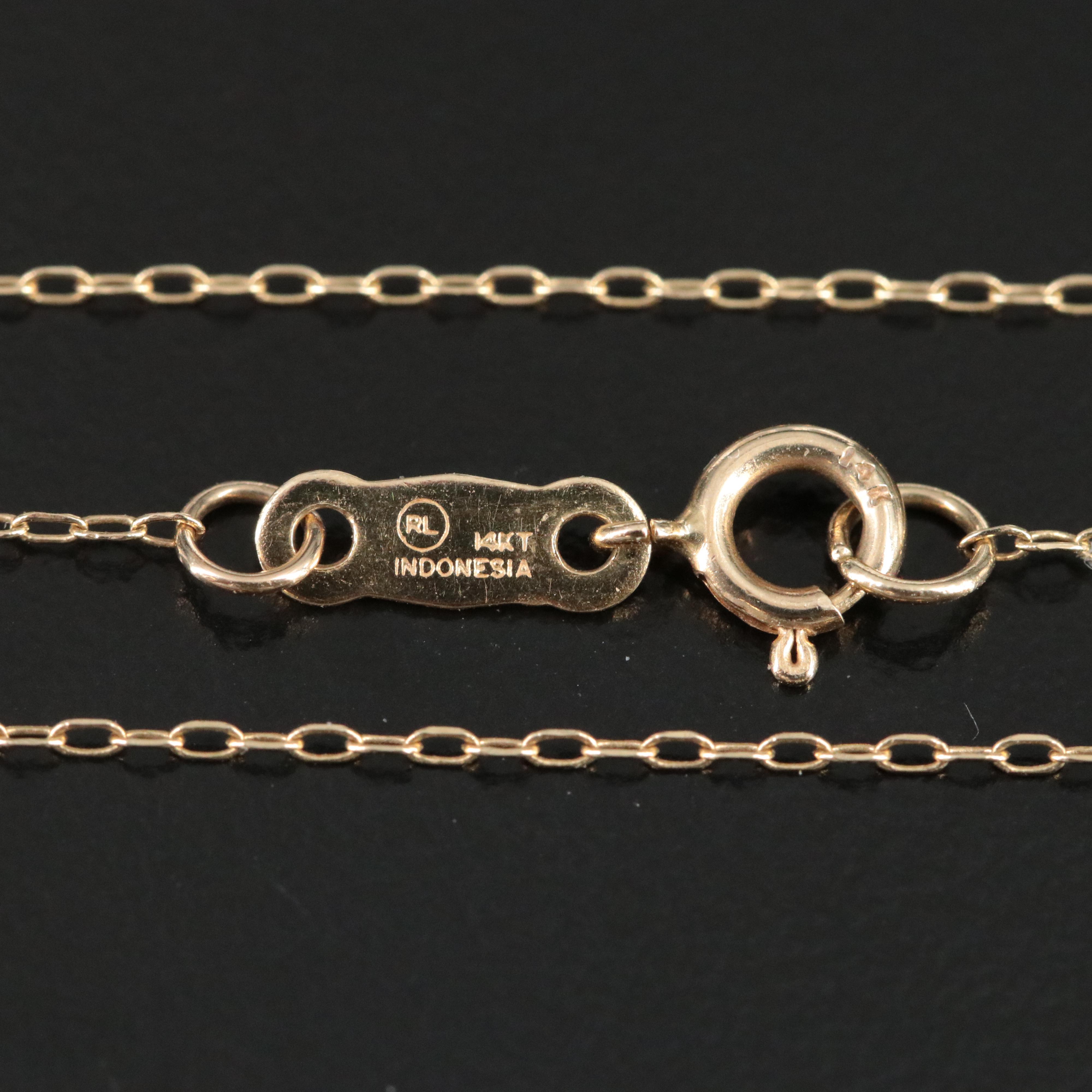 14K Cable Chain Necklace