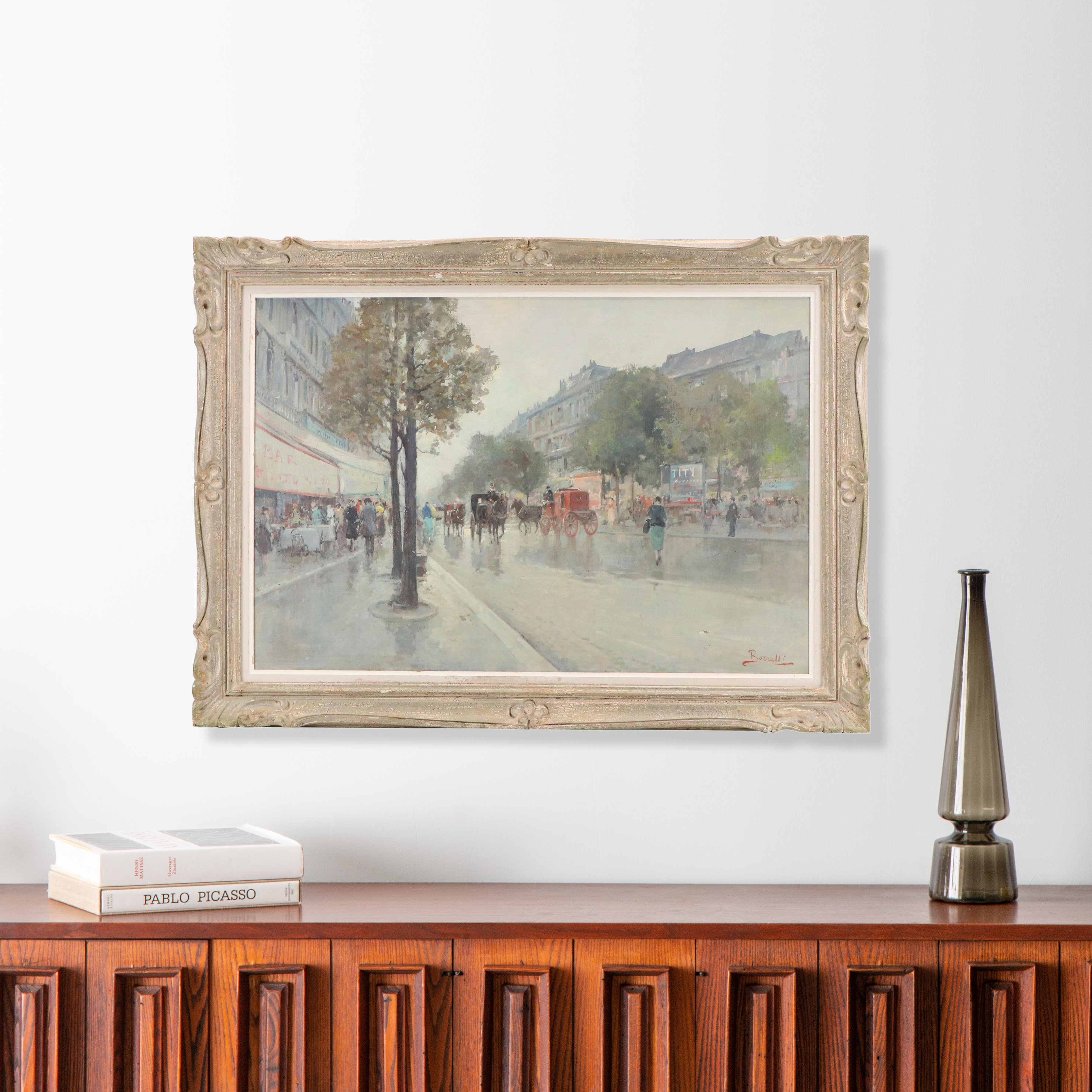 Borrelli Parisian Boulevard Oil Painting
