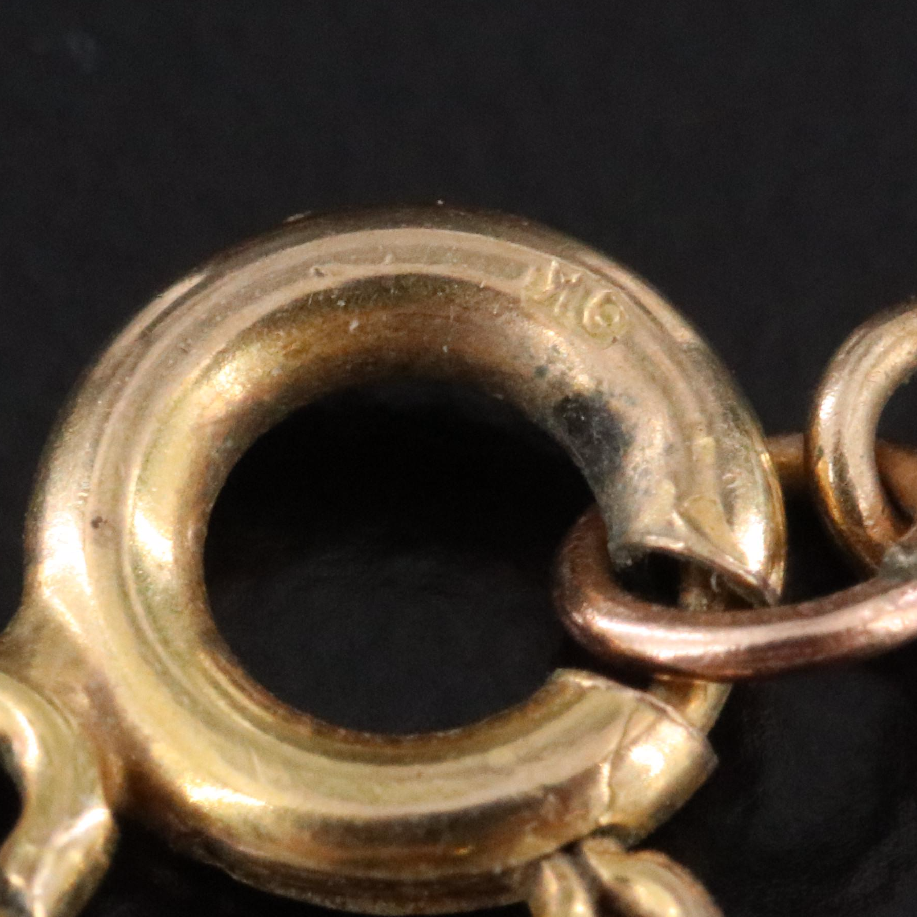 10K Seed Pearl Flower Necklace and Earrings Set