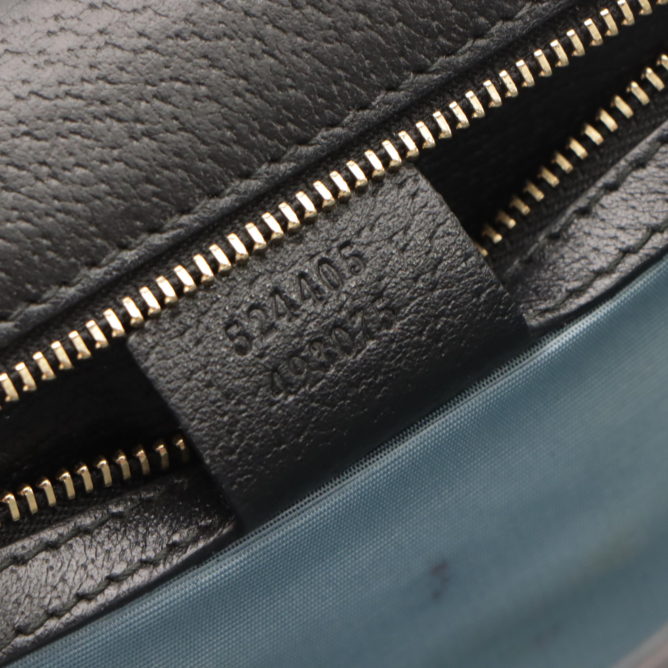 Gucci Bee and Star Print Leather Sylvie Crossbody Bag