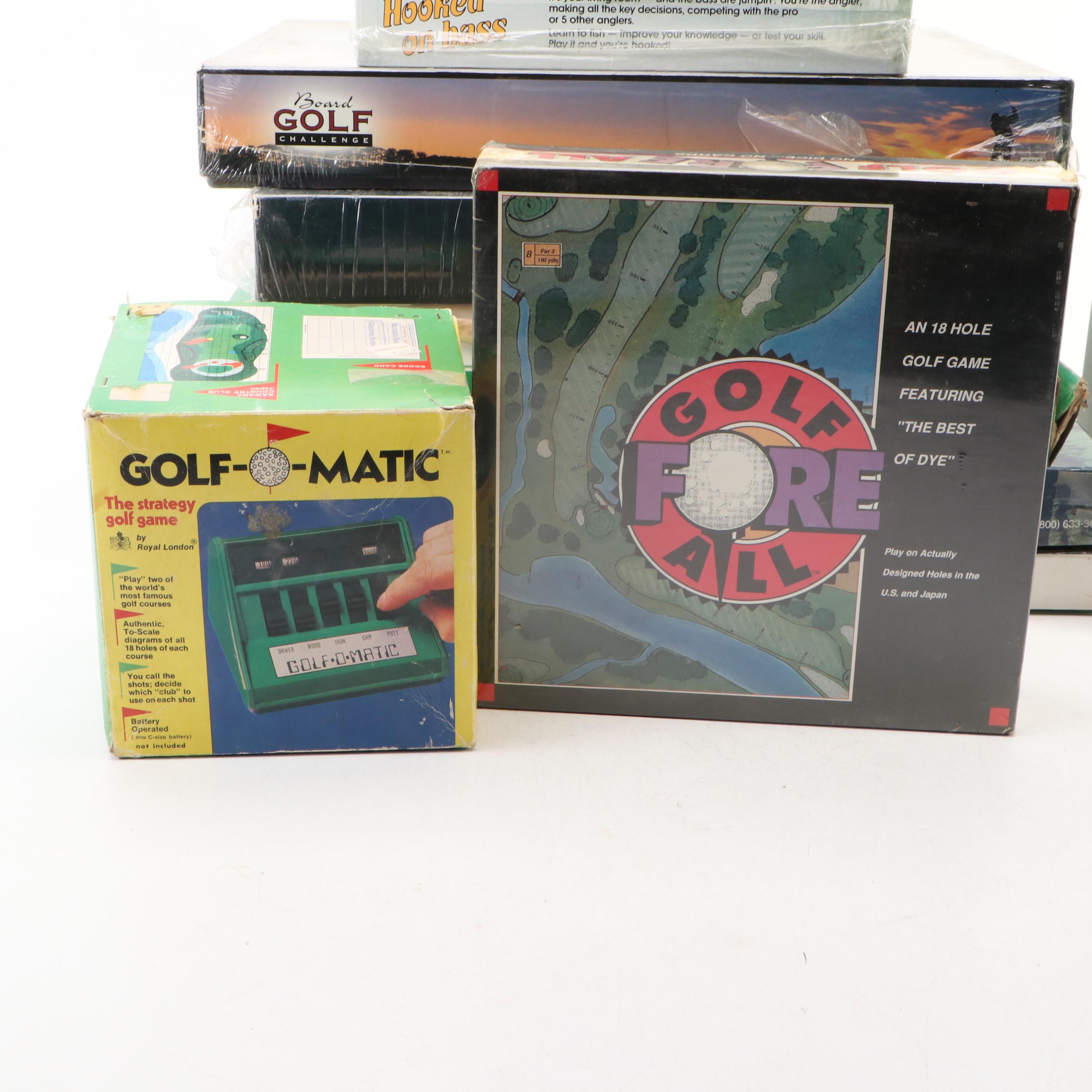 "Wipe-Out Golf", "Mulligan", "Tournament Golf", and More Golf Themed Board Games